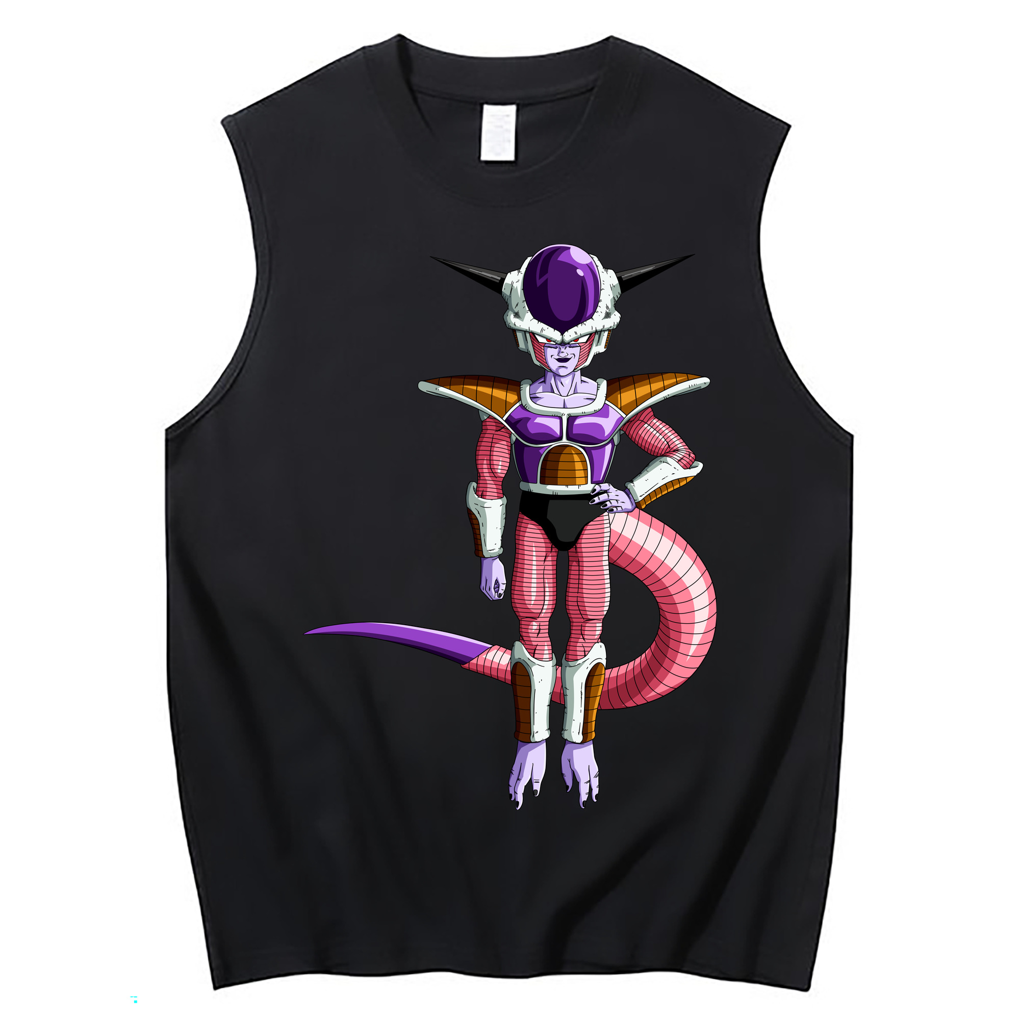 （画像用） ドラゴンボール フリーザ DRAGON BALL Frieza コットン100％タンクトップ（フロントプリント）
