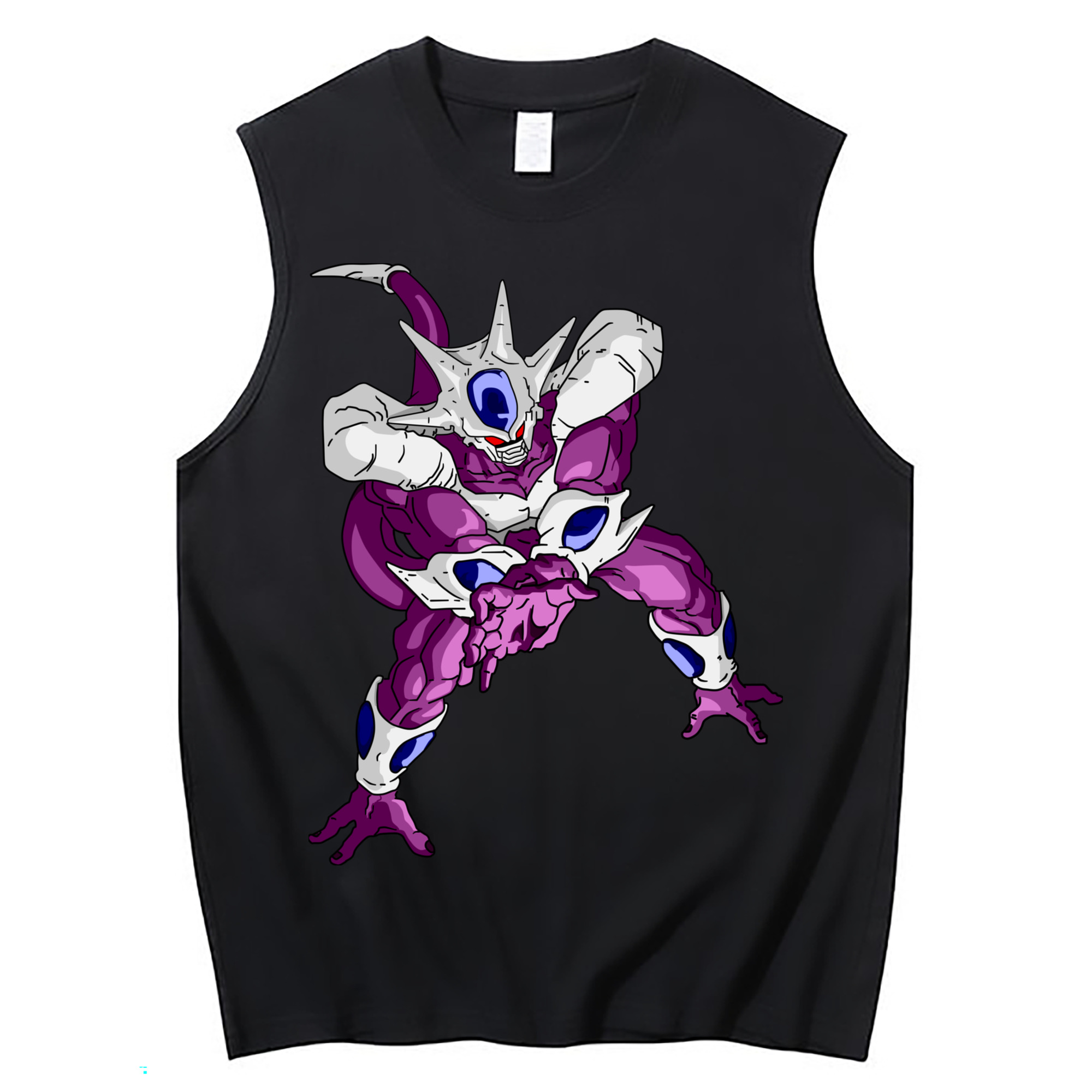 （画像用） ドラゴンボール クウラ DRAGON BALL Cooler Coora コットン100％タンクトップ（フロントプリント）