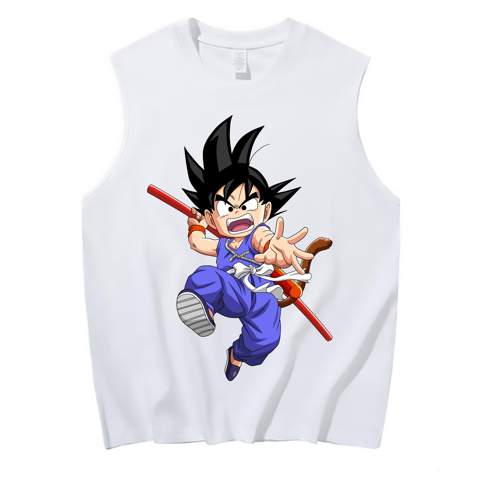 （画像用） ドラゴンボール 孫悟空（そん ごくう）Son Goku カカロット DRAGON BALL Kakarotto コットン100％タンクトップ（フロントプリント）