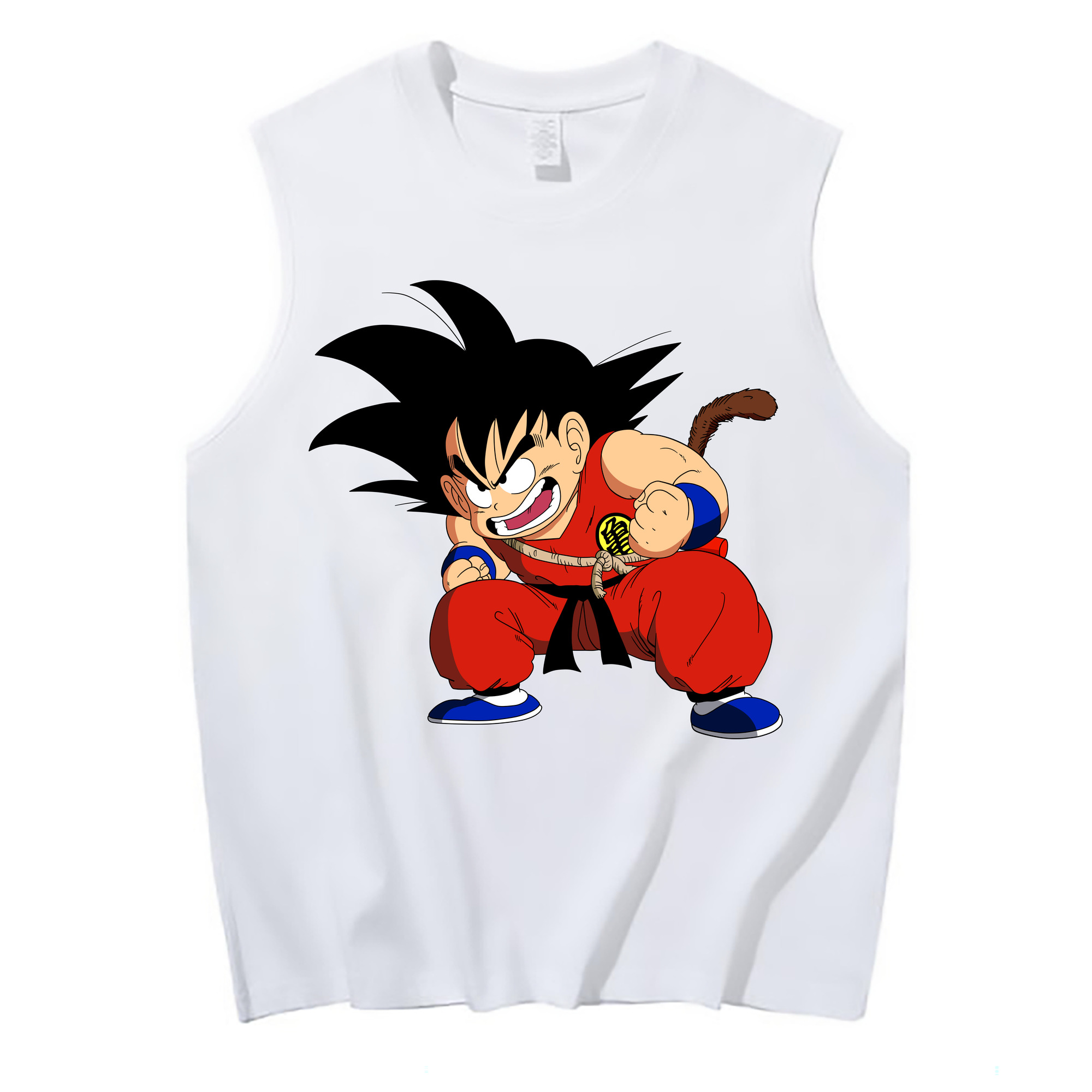 （画像用） ドラゴンボール 孫悟空（そん ごくう）Son Goku カカロット DRAGON BALL Kakarotto コットン100％タンクトップ（フロントプリント）