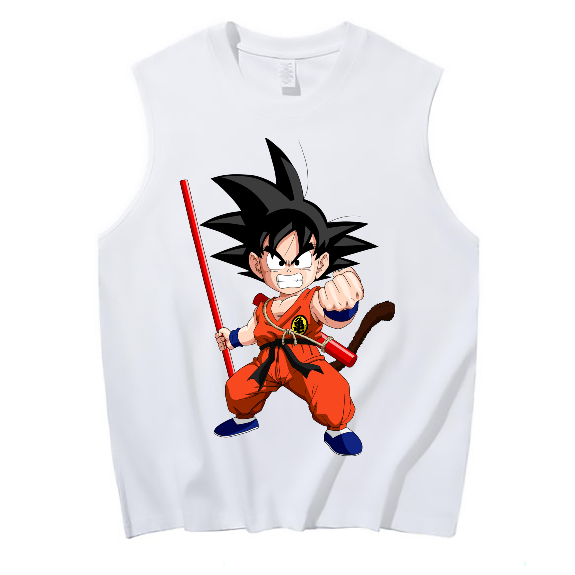 （画像用） ドラゴンボール 孫悟空（そん ごくう）Son Goku カカロット DRAGON BALL Kakarotto コットン100％タンクトップ（フロントプリント）