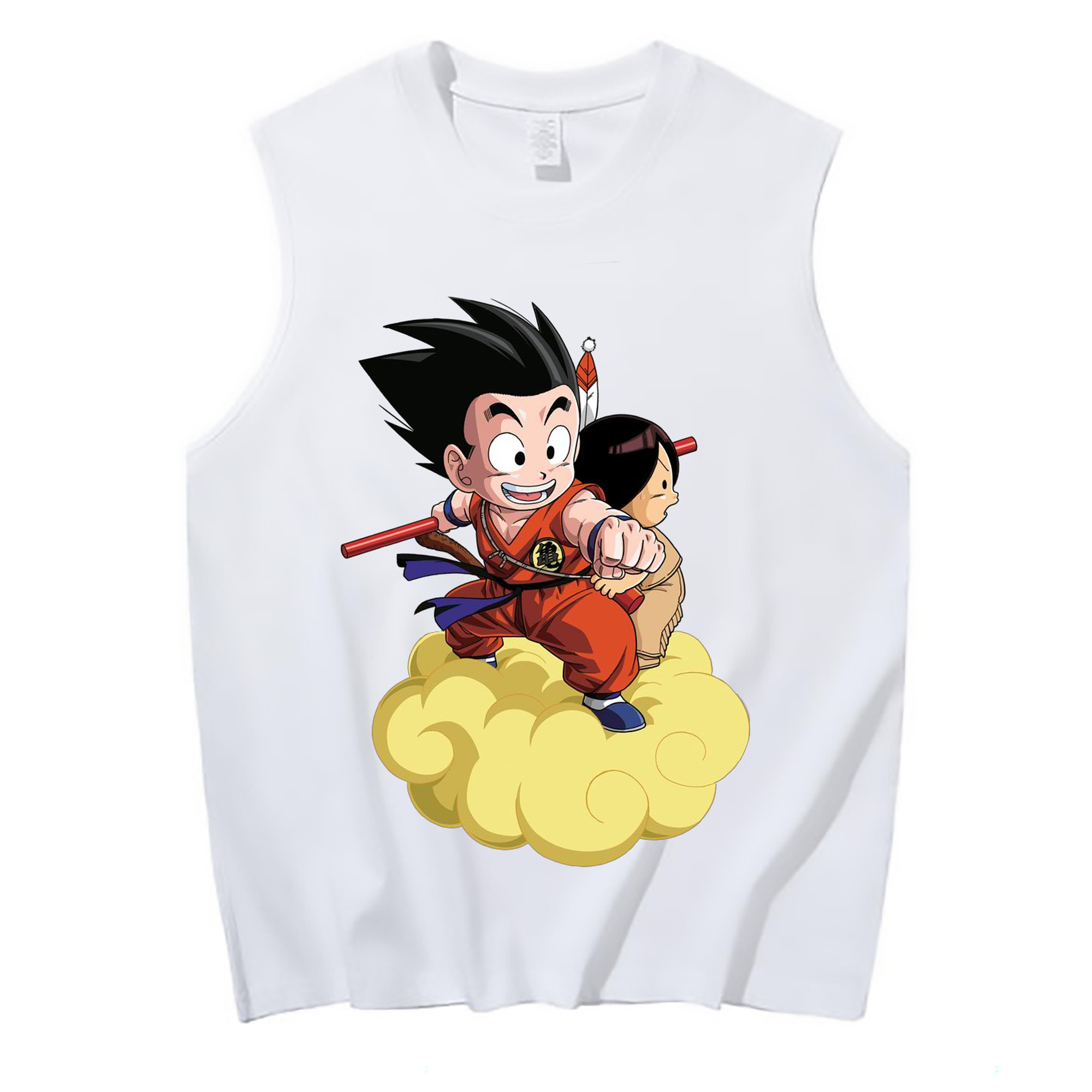 （画像用） ドラゴンボール 孫悟空（そん ごくう）Son Goku カカロット DRAGON BALL Kakarotto コットン100％タンクトップ（フロントプリント）
