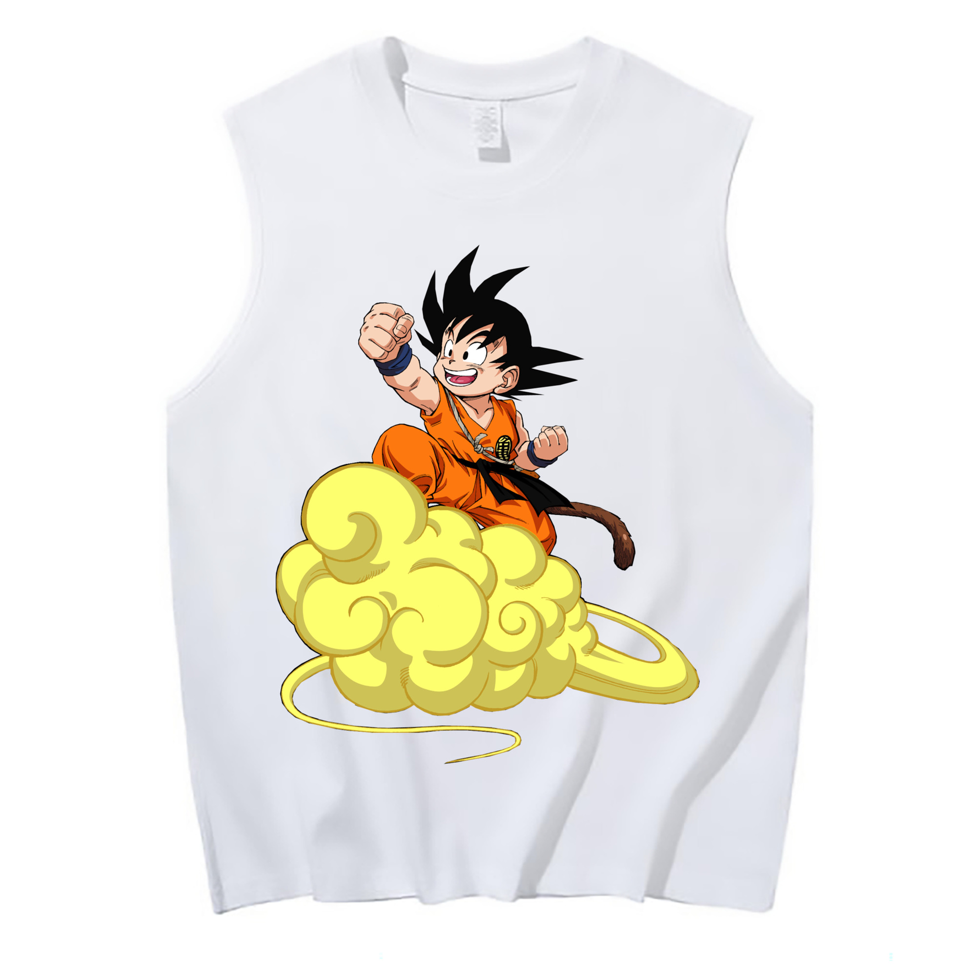 （画像用） ドラゴンボール 孫悟空（そん ごくう）Son Goku カカロット DRAGON BALL Kakarotto コットン100％タンクトップ（フロントプリント）