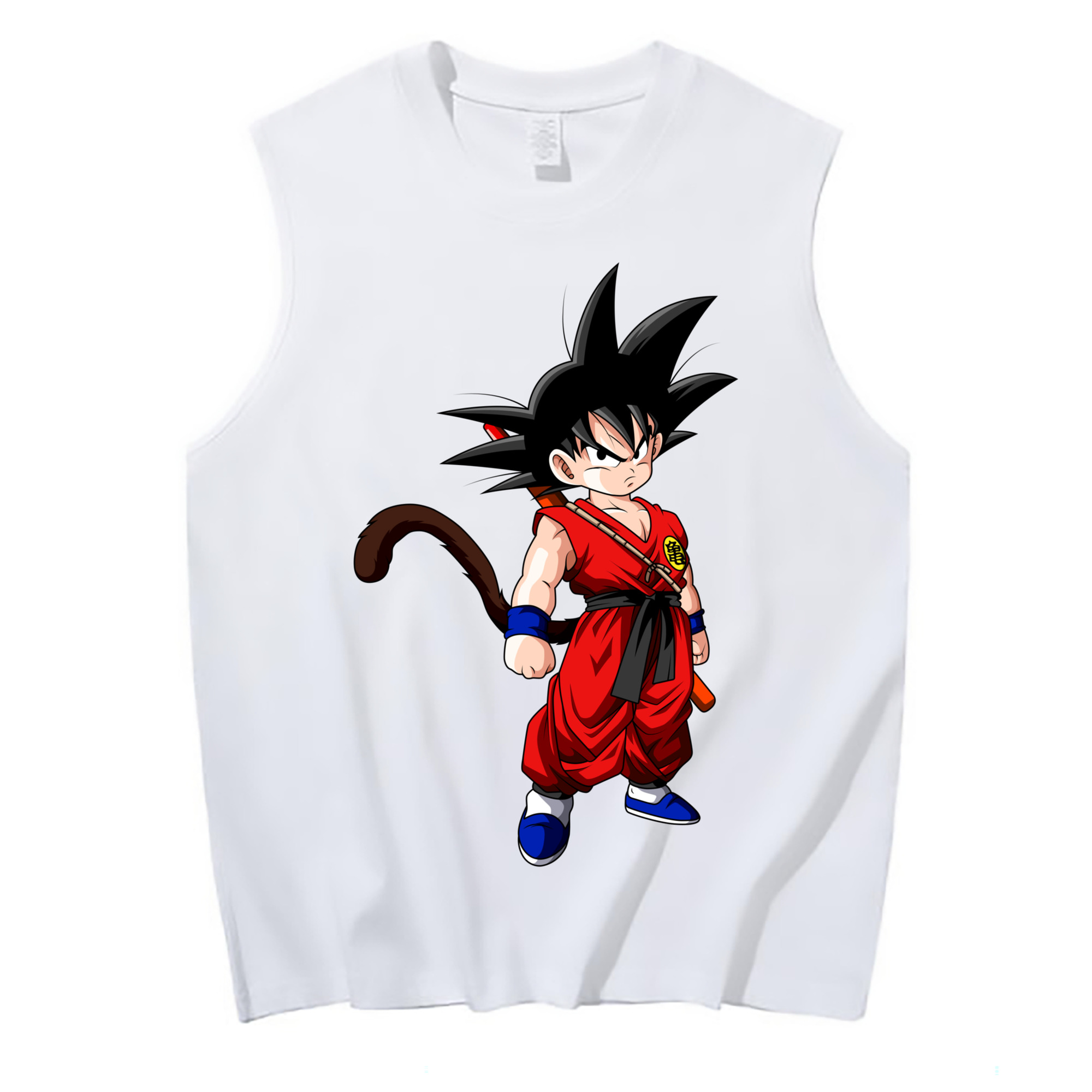 （画像用） ドラゴンボール 孫悟空（そん ごくう）Son Goku カカロット DRAGON BALL Kakarotto コットン100％タンクトップ（フロントプリント）