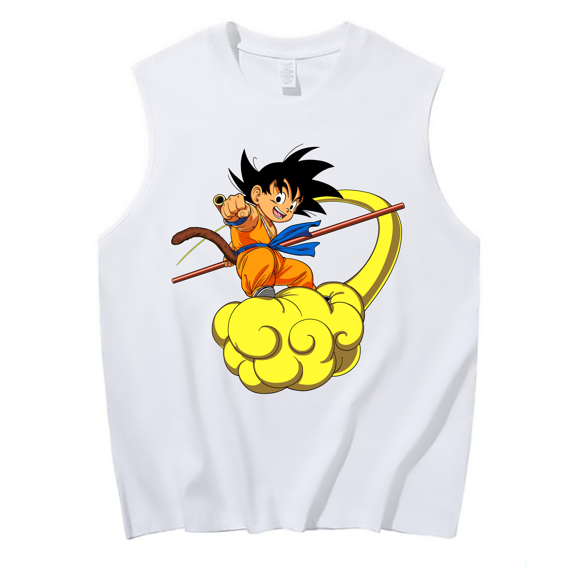 （画像用） ドラゴンボール 孫悟空（そん ごくう）Son Goku カカロット DRAGON BALL Kakarotto コットン100％タンクトップ（フロントプリント）