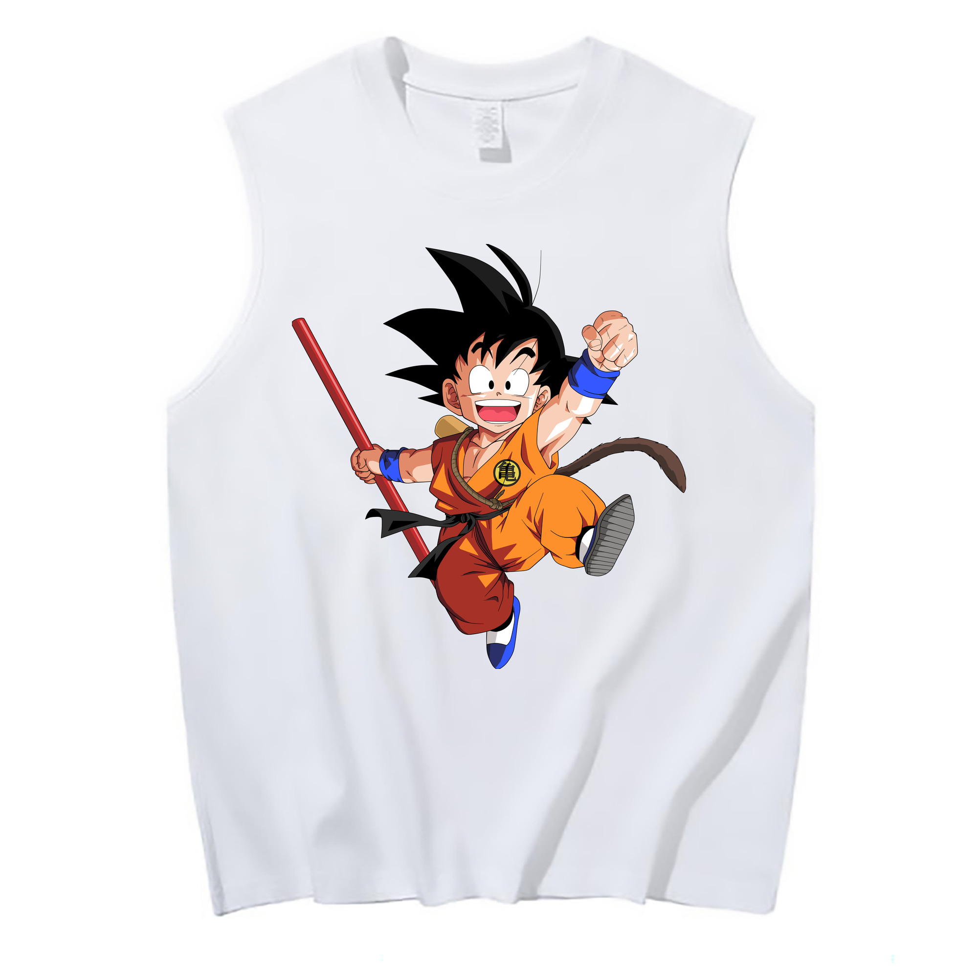 （画像用） ドラゴンボール 孫悟空（そん ごくう）Son Goku カカロット DRAGON BALL Kakarotto コットン100％タンクトップ（フロントプリント）