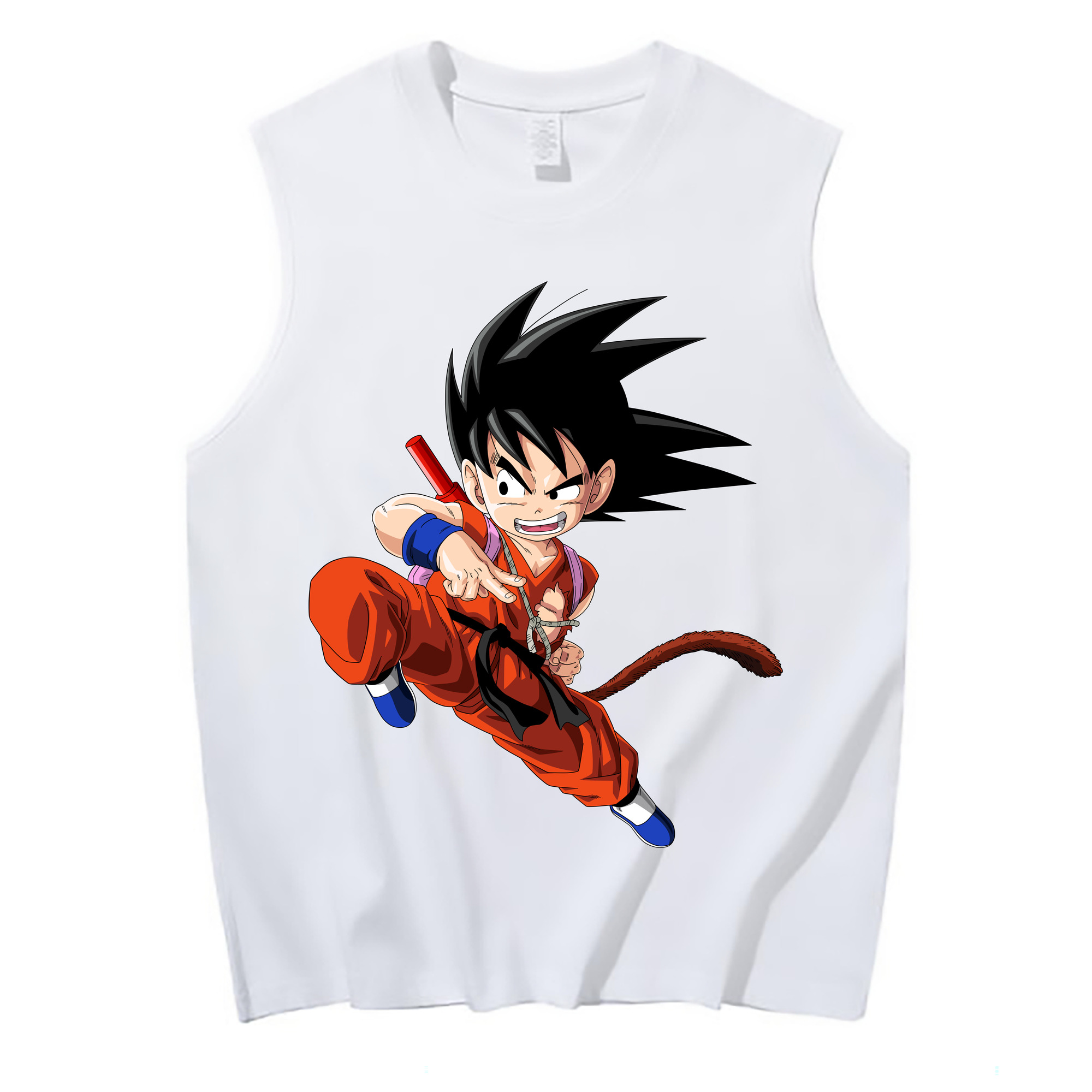 （画像用） ドラゴンボール 孫悟空（そん ごくう）Son Goku カカロット DRAGON BALL Kakarotto コットン100％タンクトップ（フロントプリント）