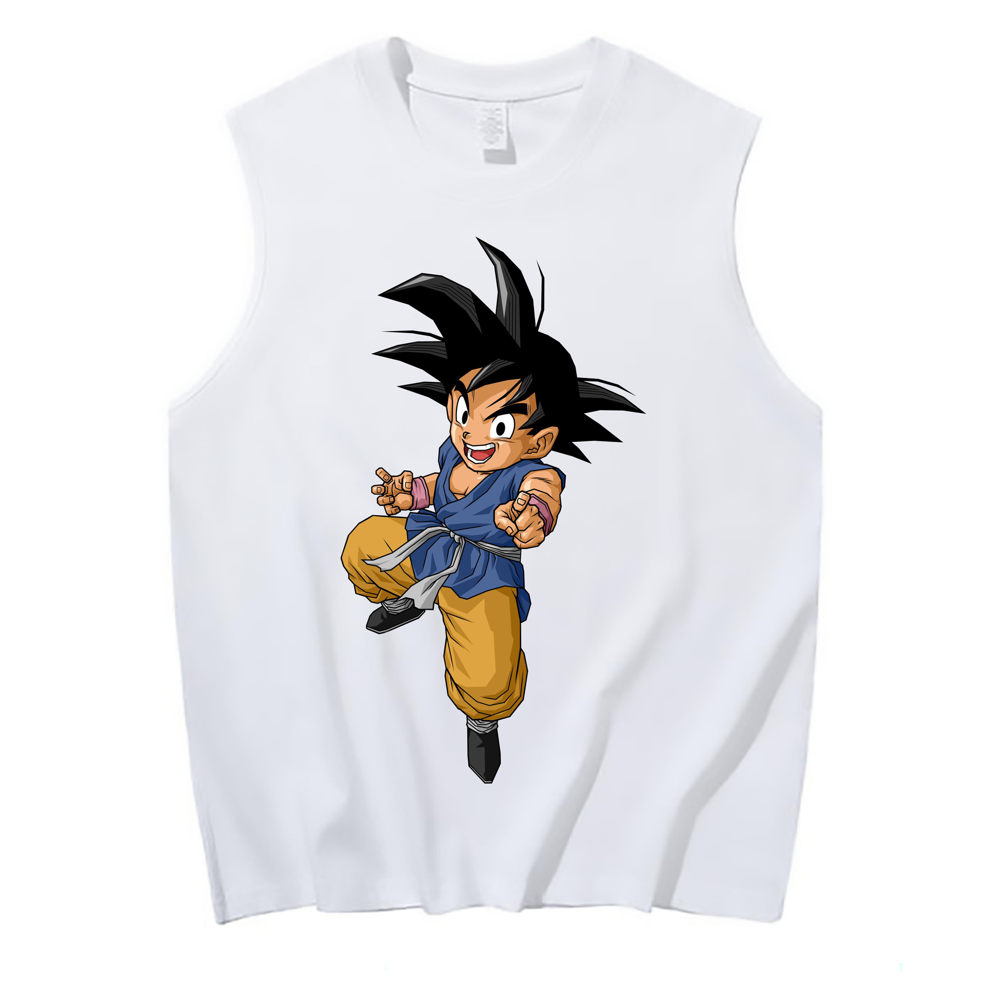 （画像用） ドラゴンボール 孫悟空（そん ごくう）Son Goku カカロット DRAGON BALL Kakarotto コットン100％タンクトップ（フロントプリント）