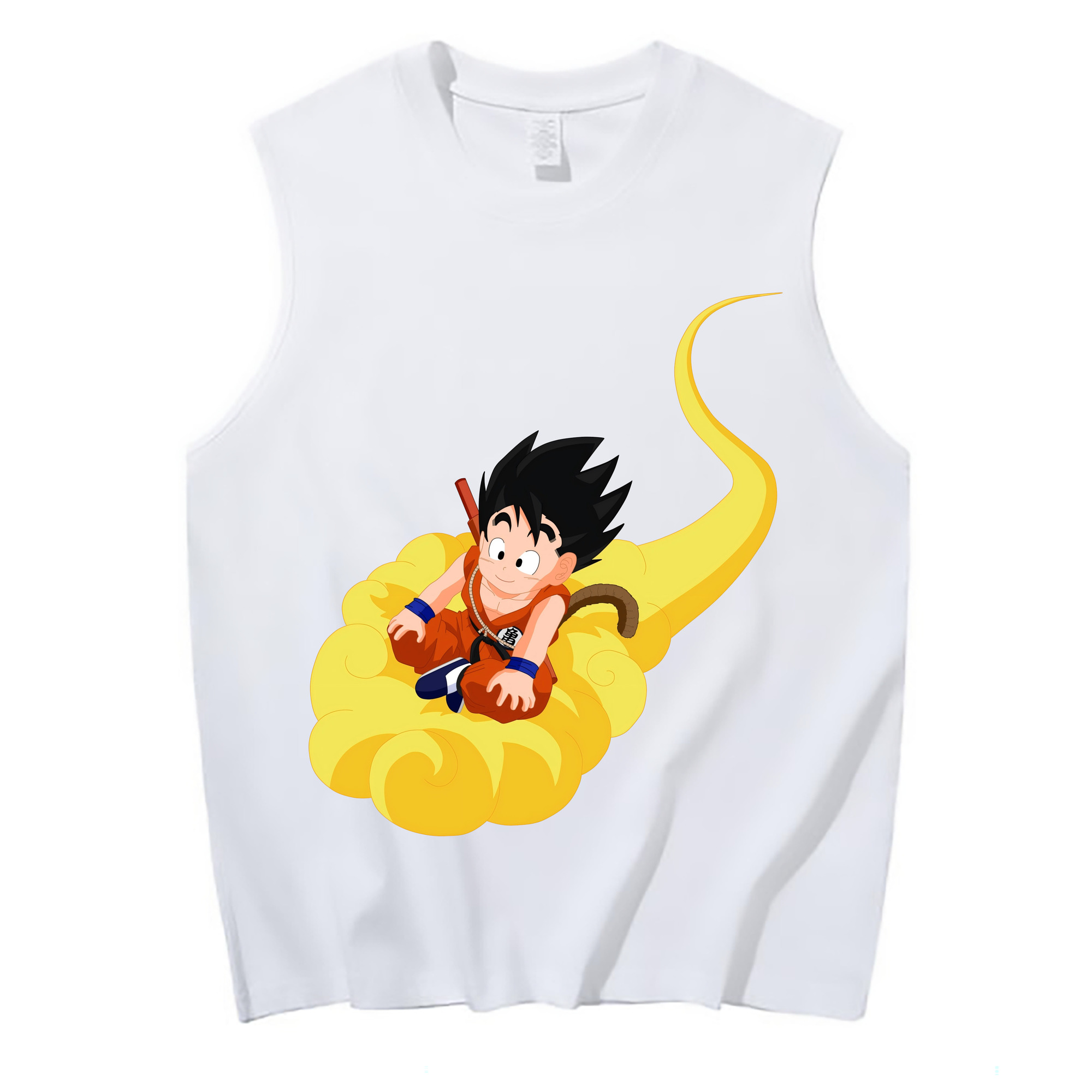 （画像用） ドラゴンボール 孫悟空（そん ごくう）Son Goku カカロット DRAGON BALL Kakarotto コットン100％タンクトップ（フロントプリント）
