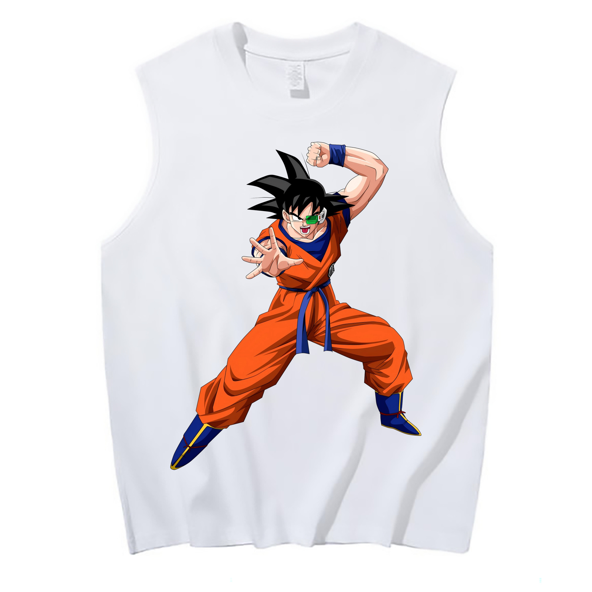 （画像用） ドラゴンボール 孫悟空（そん ごくう）Son Goku カカロット DRAGON BALL Kakarotto コットン100％タンクトップ（フロントプリント）