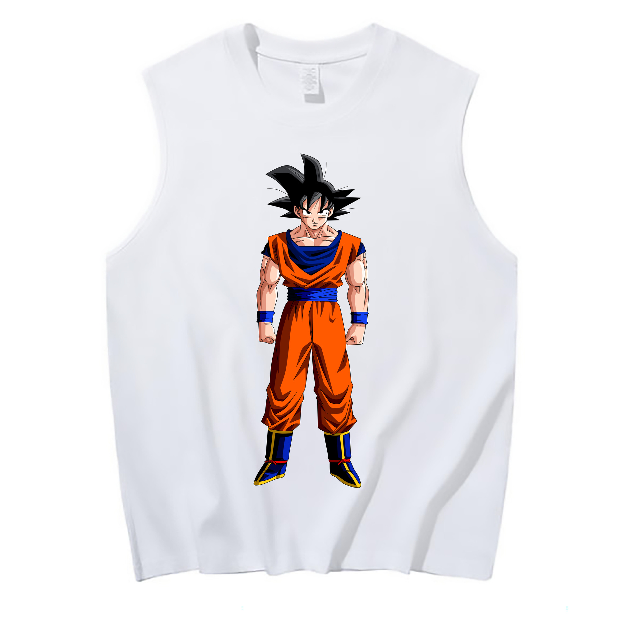 （画像用） ドラゴンボール 孫悟空（そん ごくう）Son Goku カカロット DRAGON BALL Kakarotto コットン100％タンクトップ（フロントプリント）