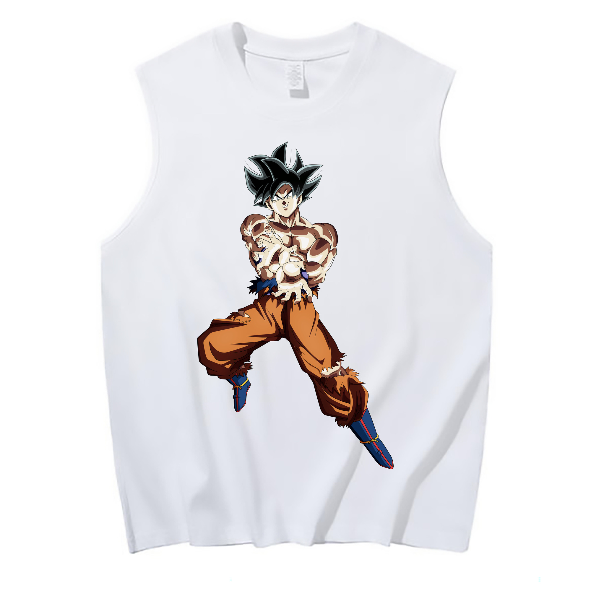 （画像用） ドラゴンボール 孫悟空（そん ごくう）Son Goku カカロット DRAGON BALL Kakarotto コットン100％タンクトップ（フロントプリント）