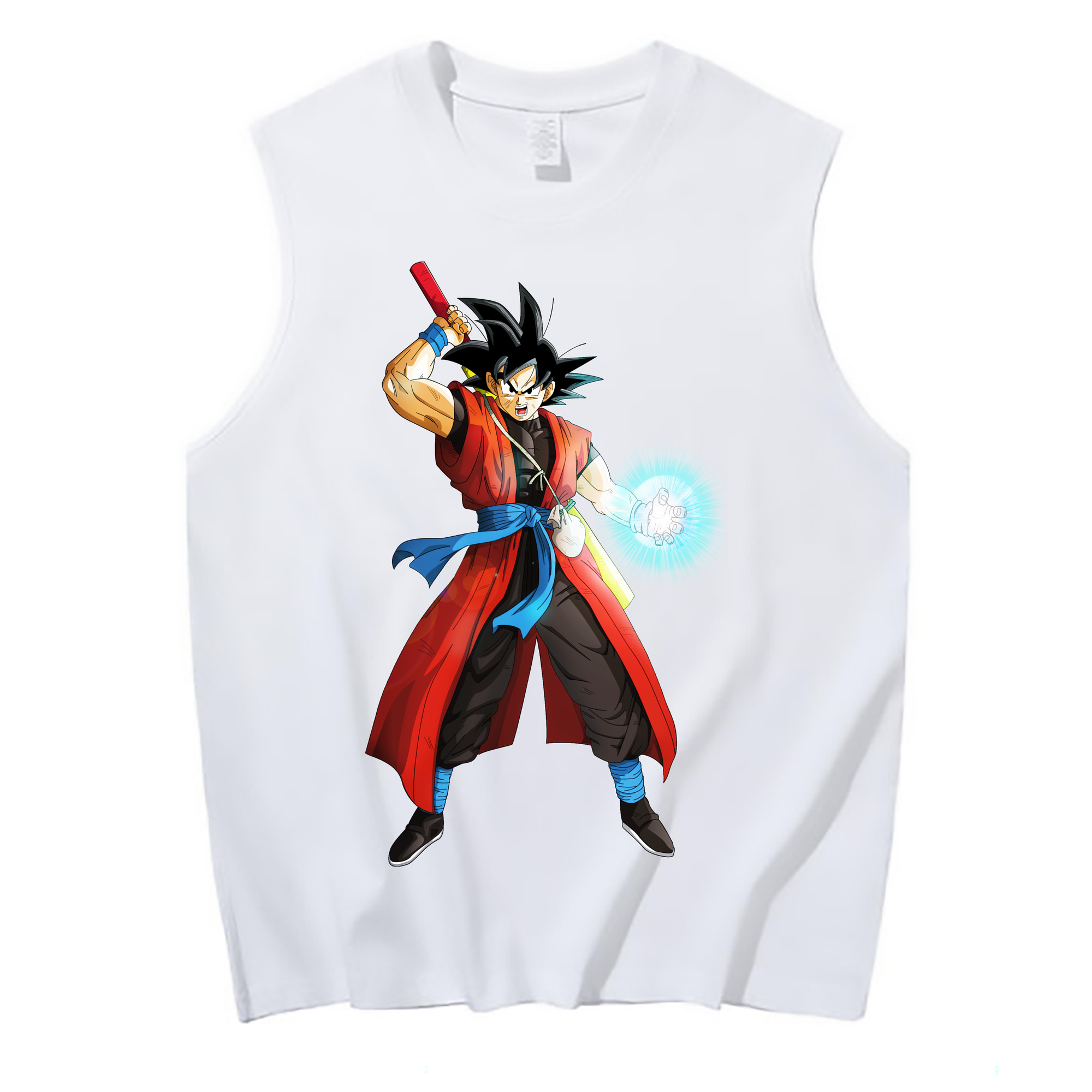 （画像用） ドラゴンボール 孫悟空（そん ごくう）Son Goku カカロット DRAGON BALL Kakarotto コットン100％タンクトップ（フロントプリント）