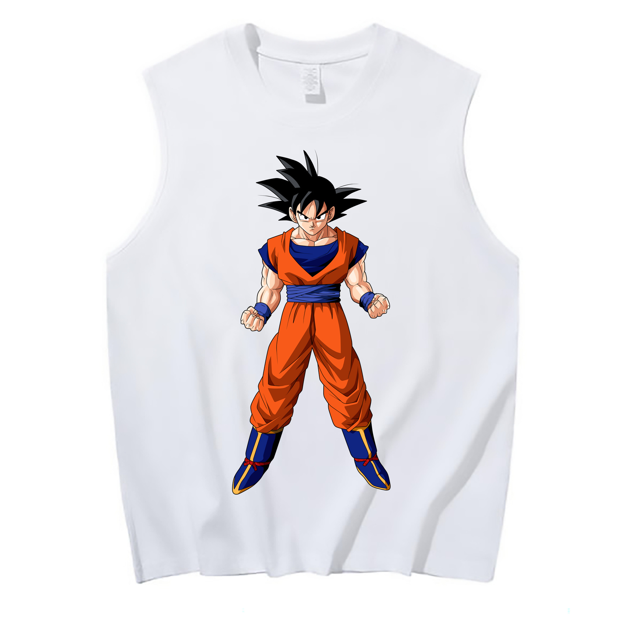 （画像用） ドラゴンボール 孫悟空（そん ごくう）Son Goku カカロット DRAGON BALL Kakarotto コットン100％タンクトップ（フロントプリント）