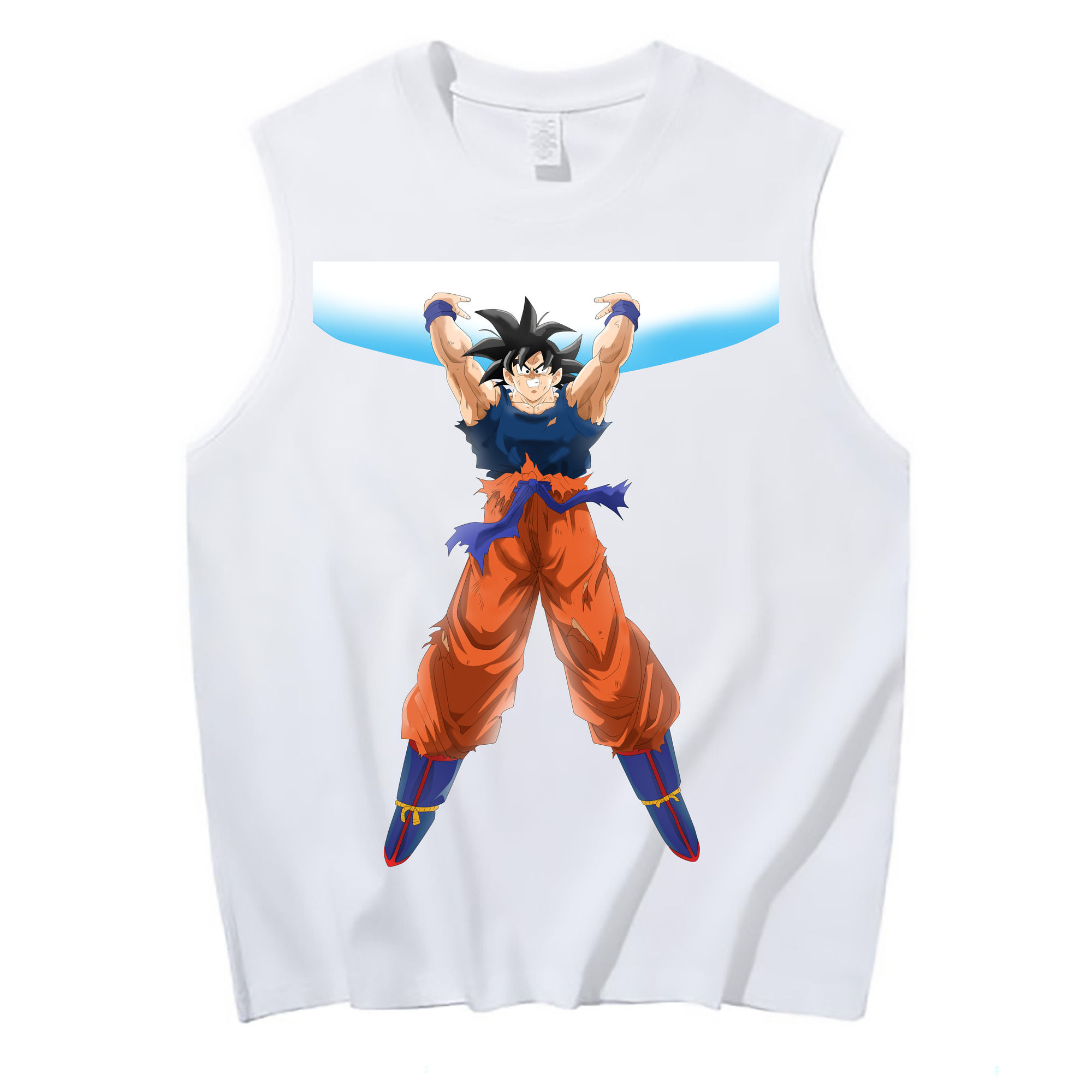 （画像用） ドラゴンボール 孫悟空（そん ごくう）Son Goku カカロット DRAGON BALL Kakarotto コットン100％タンクトップ（フロントプリント）