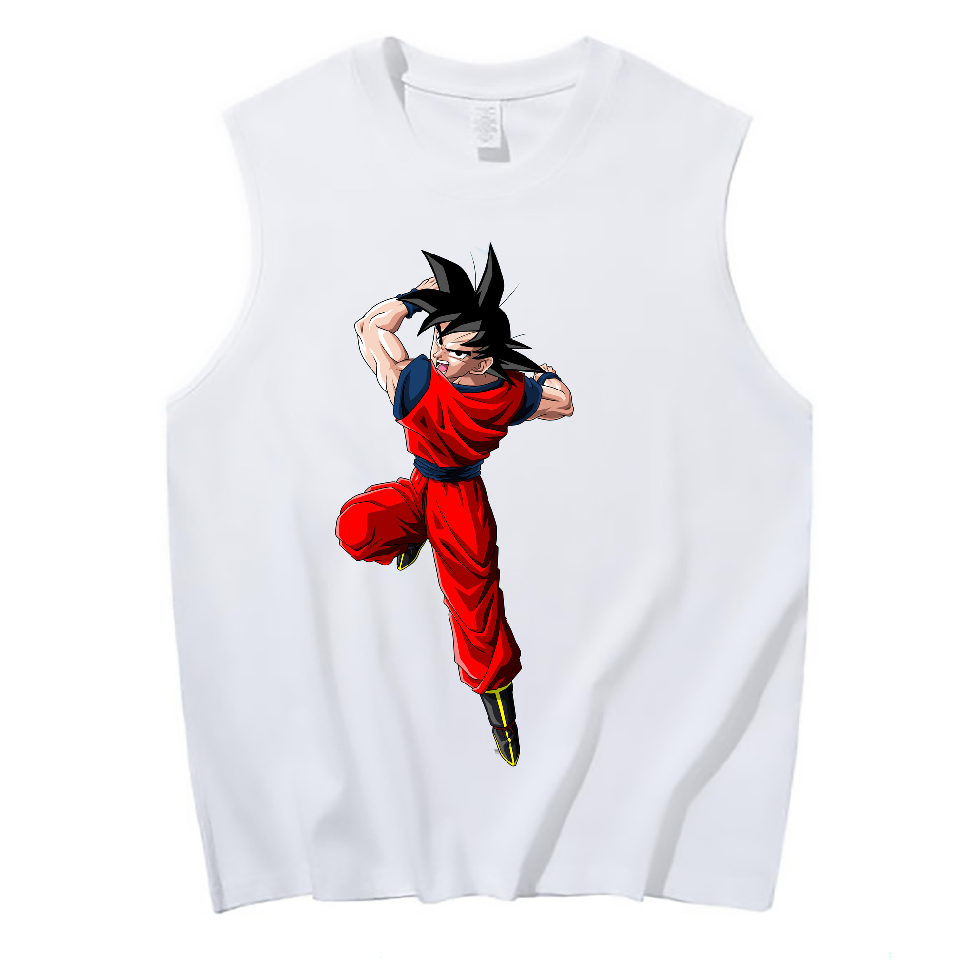（画像用） ドラゴンボール 孫悟空（そん ごくう）Son Goku カカロット DRAGON BALL Kakarotto コットン100％タンクトップ（フロントプリント）