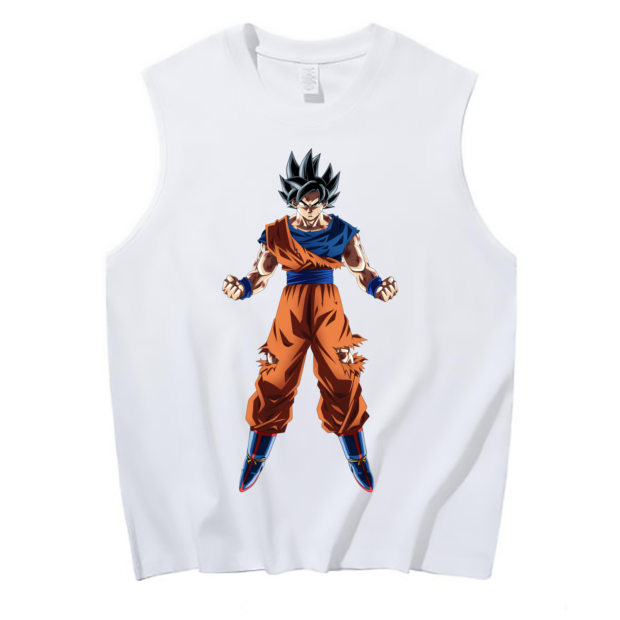 （画像用） ドラゴンボール 孫悟空（そん ごくう）Son Goku カカロット DRAGON BALL Kakarotto コットン100％タンクトップ（フロントプリント）