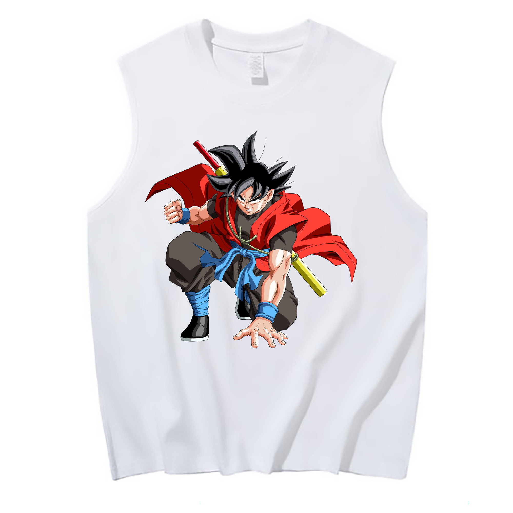 （画像用） ドラゴンボール 孫悟空（そん ごくう）Son Goku カカロット DRAGON BALL Kakarotto コットン100％タンクトップ（フロントプリント）