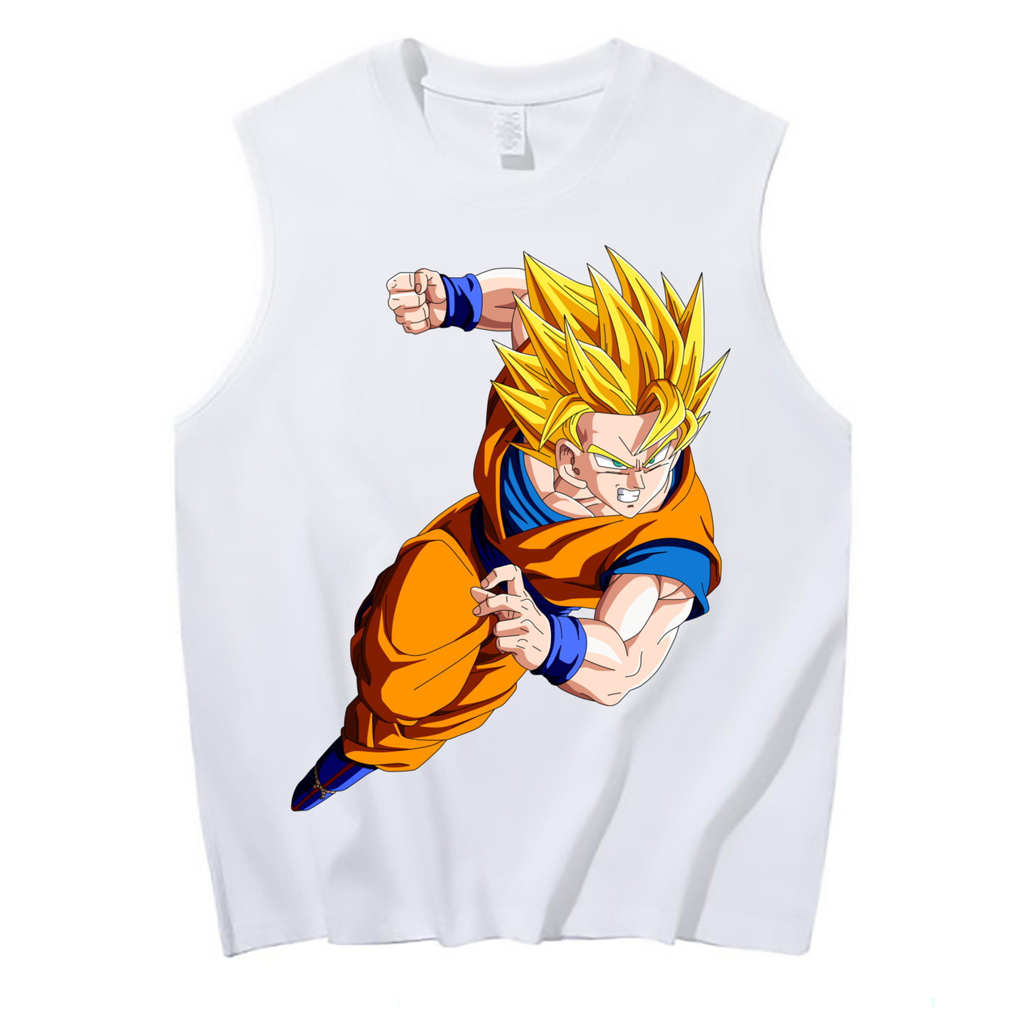 （画像用） ドラゴンボール 孫悟空（そん ごくう）Son Goku カカロット DRAGON BALL Kakarotto コットン100％タンクトップ（フロントプリント）