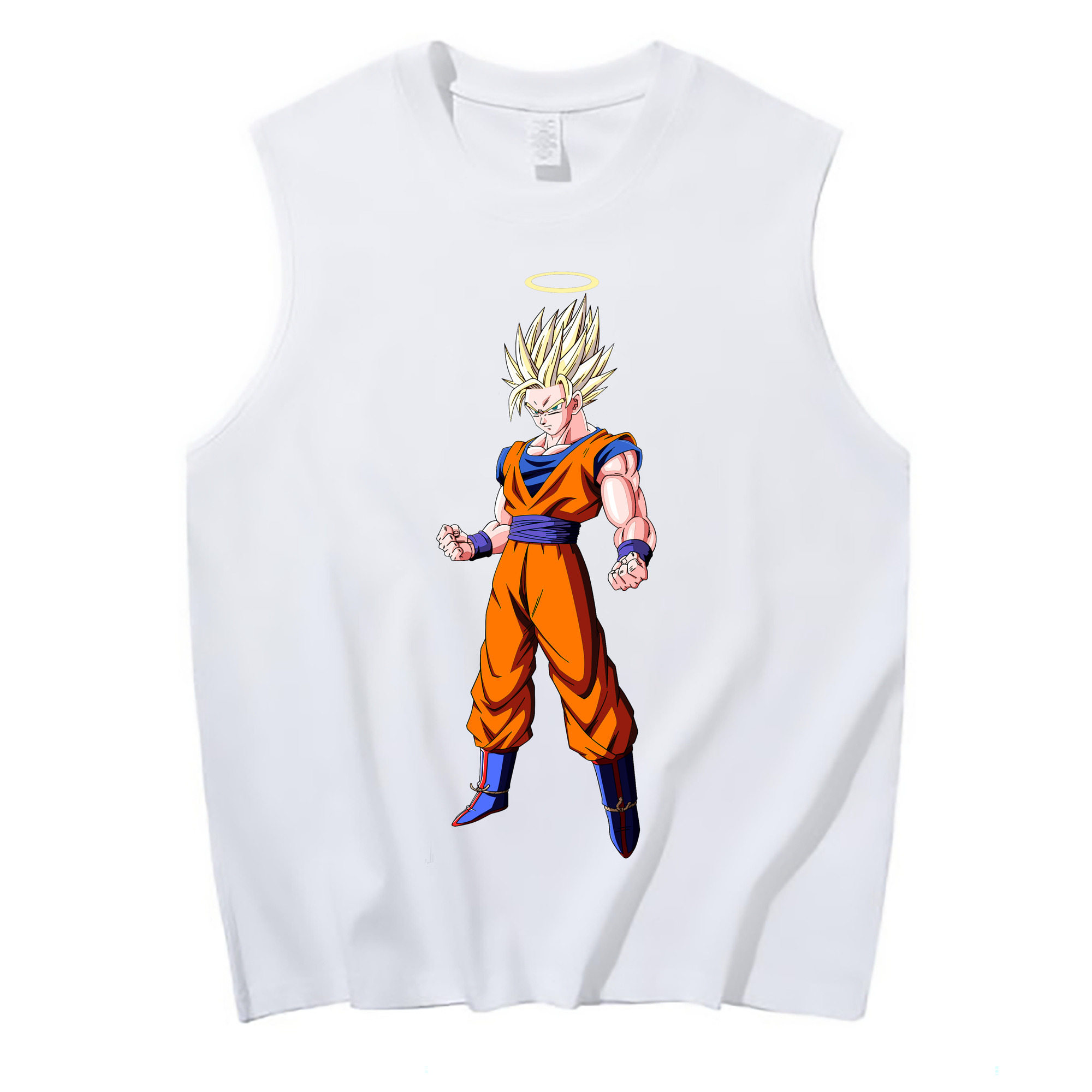 （画像用） ドラゴンボール 孫悟空（そん ごくう）Son Goku カカロット DRAGON BALL Kakarotto コットン100％タンクトップ（フロントプリント）