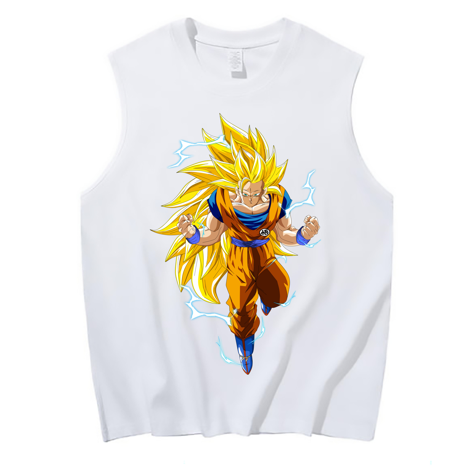 （画像用） ドラゴンボール 孫悟空（そん ごくう）Son Goku カカロット DRAGON BALL Kakarotto コットン100％タンクトップ（フロントプリント）