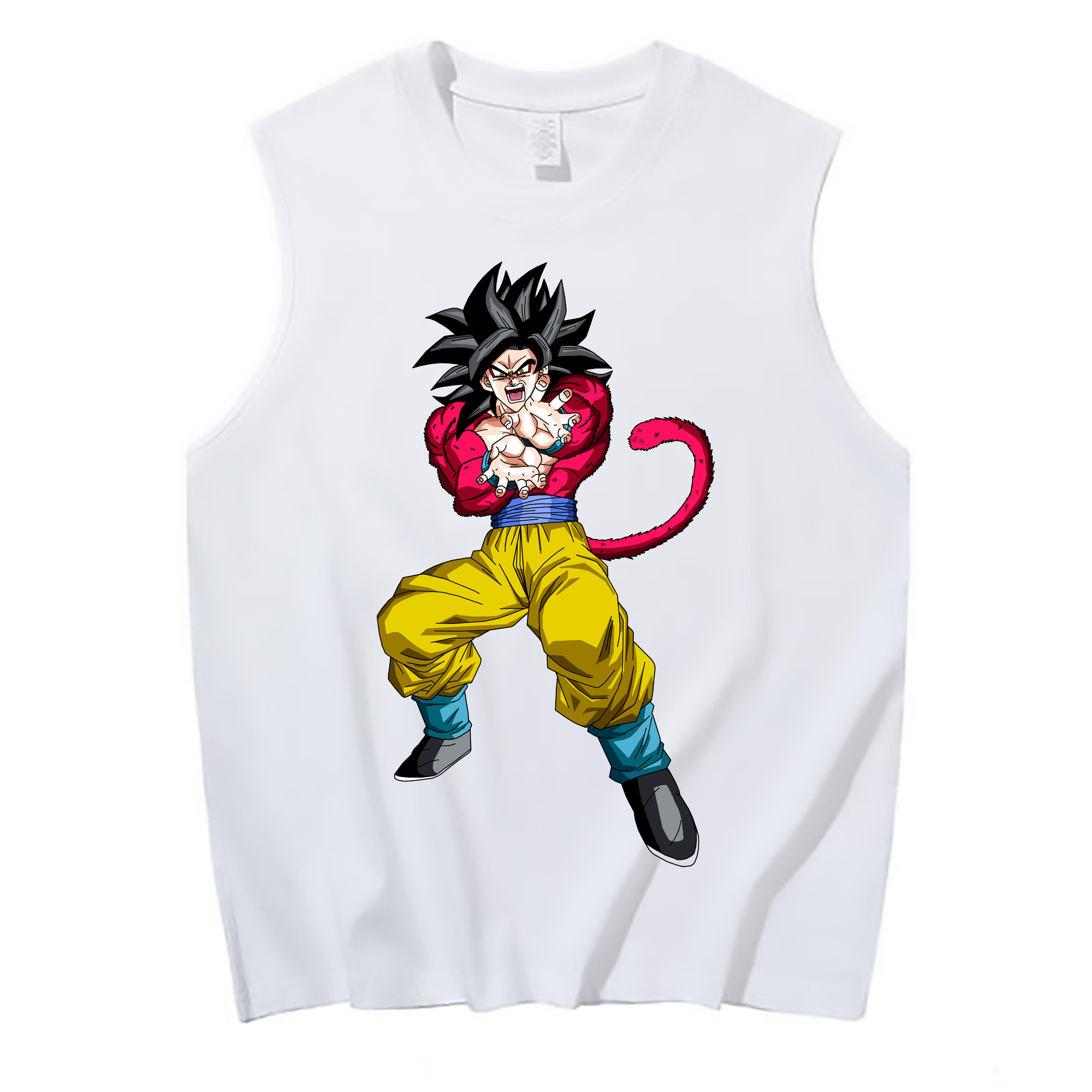 （画像用） ドラゴンボール 孫悟空（そん ごくう）Son Goku カカロット DRAGON BALL Kakarotto コットン100％タンクトップ（フロントプリント）