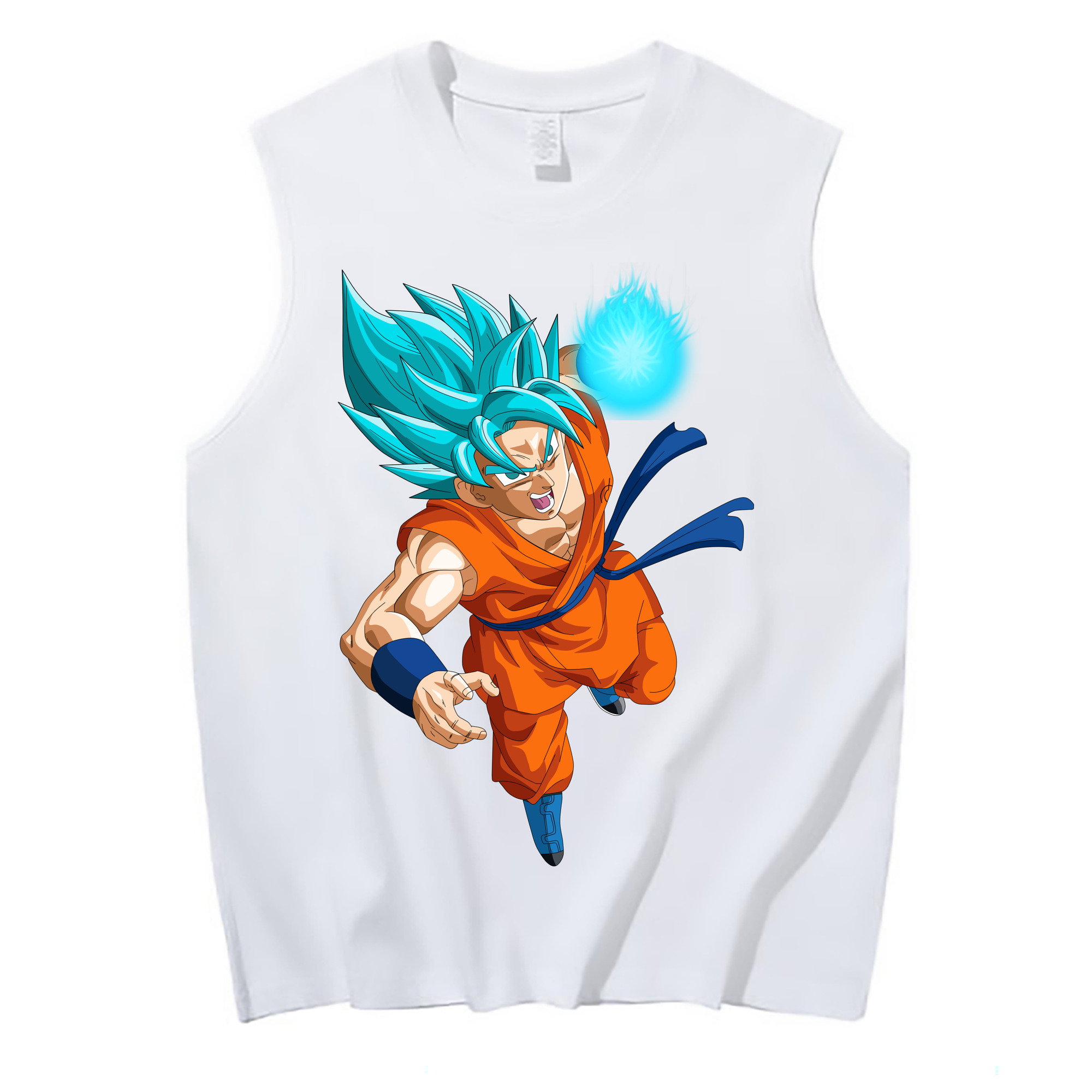 （画像用） ドラゴンボール 孫悟空（そん ごくう）Son Goku カカロット DRAGON BALL Kakarotto コットン100％タンクトップ（フロントプリント）