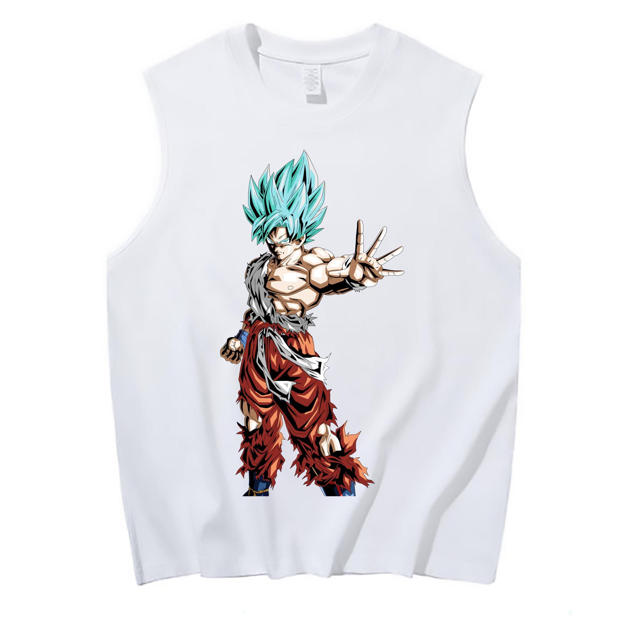 （画像用） ドラゴンボール 孫悟空（そん ごくう）Son Goku カカロット DRAGON BALL Kakarotto コットン100％タンクトップ（フロントプリント）