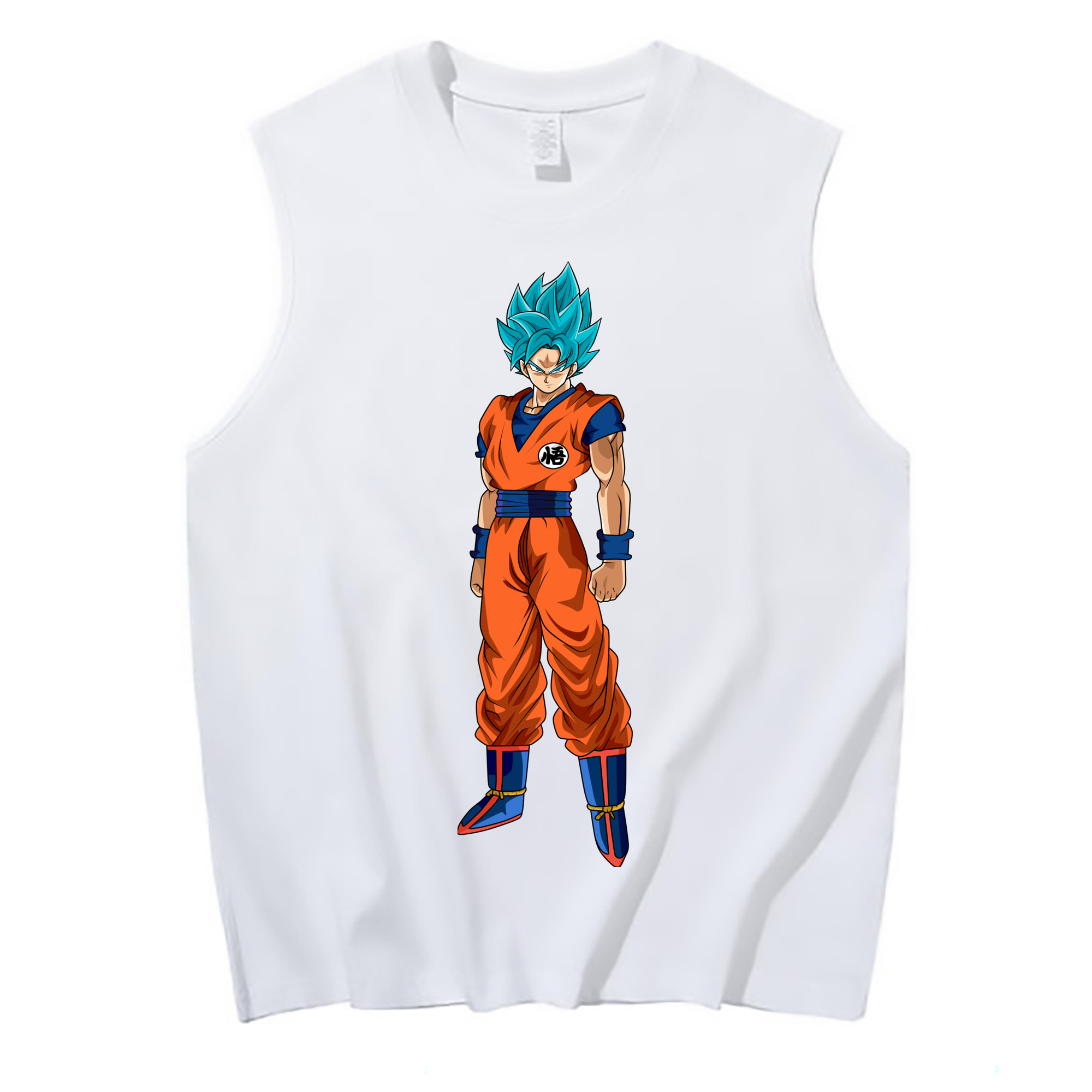 （画像用） ドラゴンボール 孫悟空（そん ごくう）Son Goku カカロット DRAGON BALL Kakarotto コットン100％タンクトップ（フロントプリント）