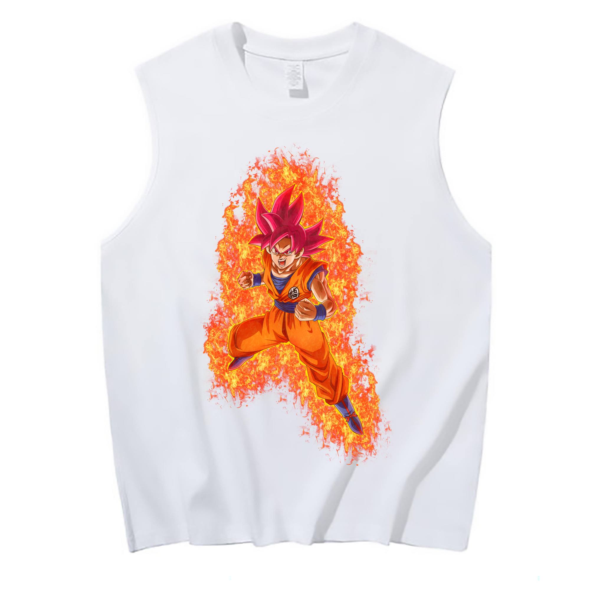 （画像用） ドラゴンボール 孫悟空（そん ごくう）Son Goku カカロット DRAGON BALL Kakarotto コットン100％タンクトップ（フロントプリント）