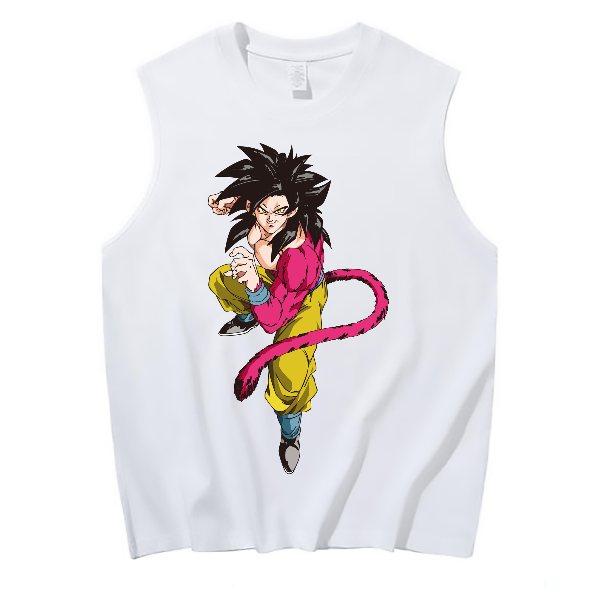 （画像用） ドラゴンボール 孫悟空（そん ごくう）Son Goku カカロット DRAGON BALL Kakarotto コットン100％タンクトップ（フロントプリント）