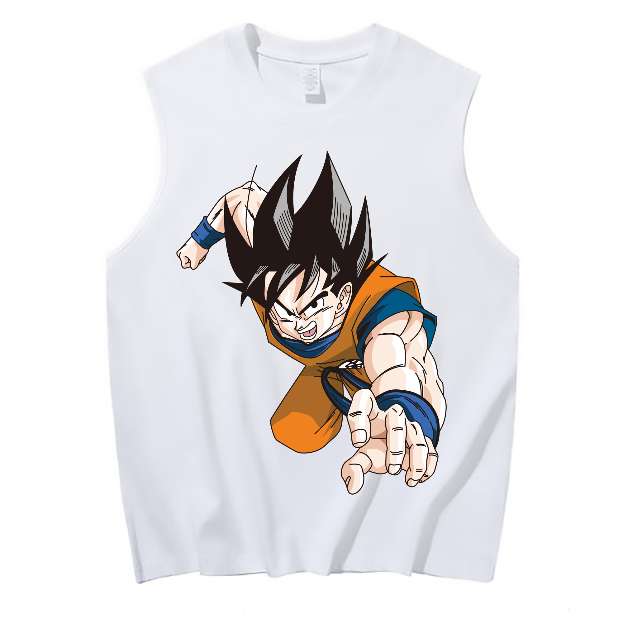 （画像用） ドラゴンボール 孫悟空（そん ごくう）Son Goku カカロット DRAGON BALL Kakarotto コットン100％タンクトップ（フロントプリント）