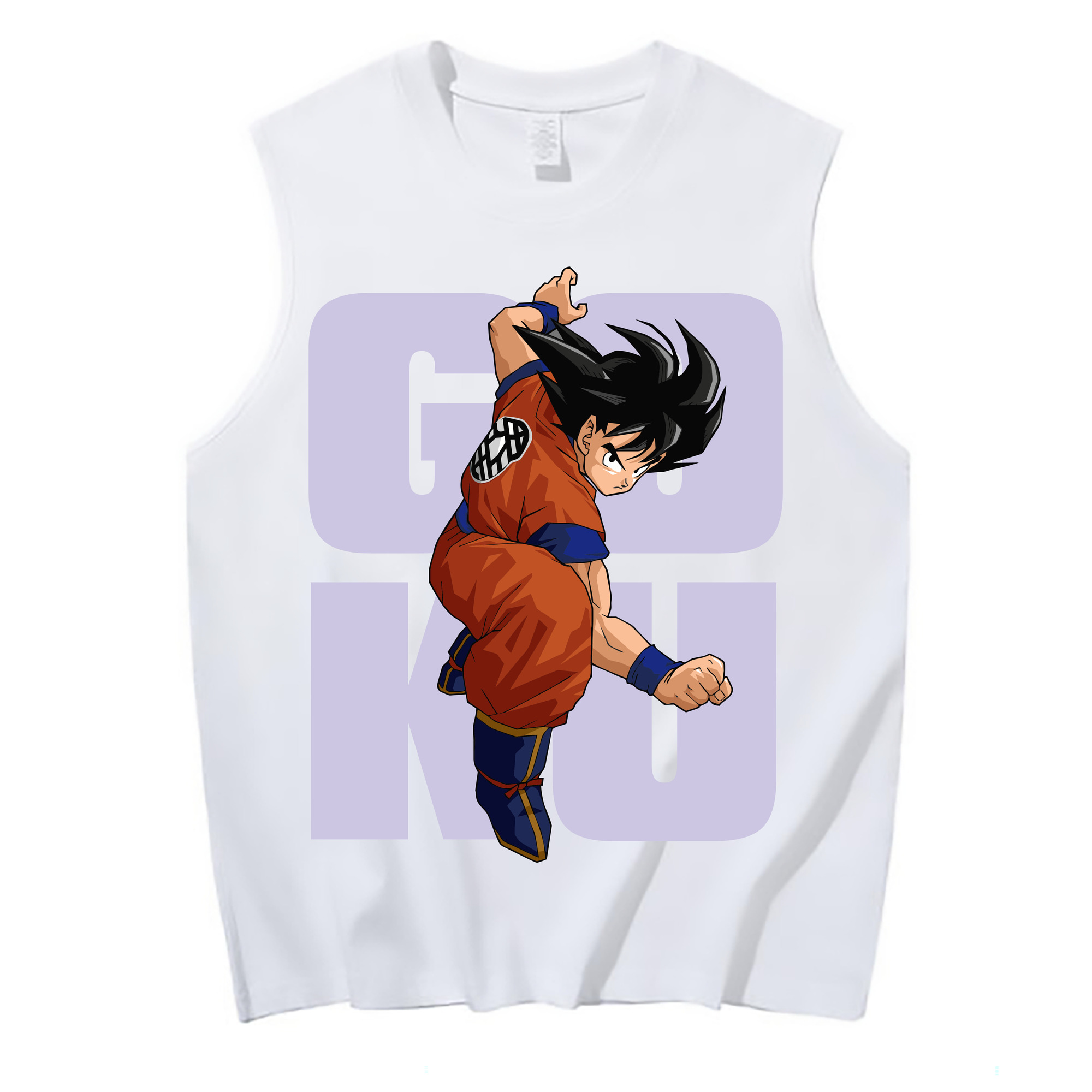 （画像用） ドラゴンボール 孫悟空（そん ごくう）Son Goku カカロット DRAGON BALL Kakarotto コットン100％タンクトップ（フロントプリント）