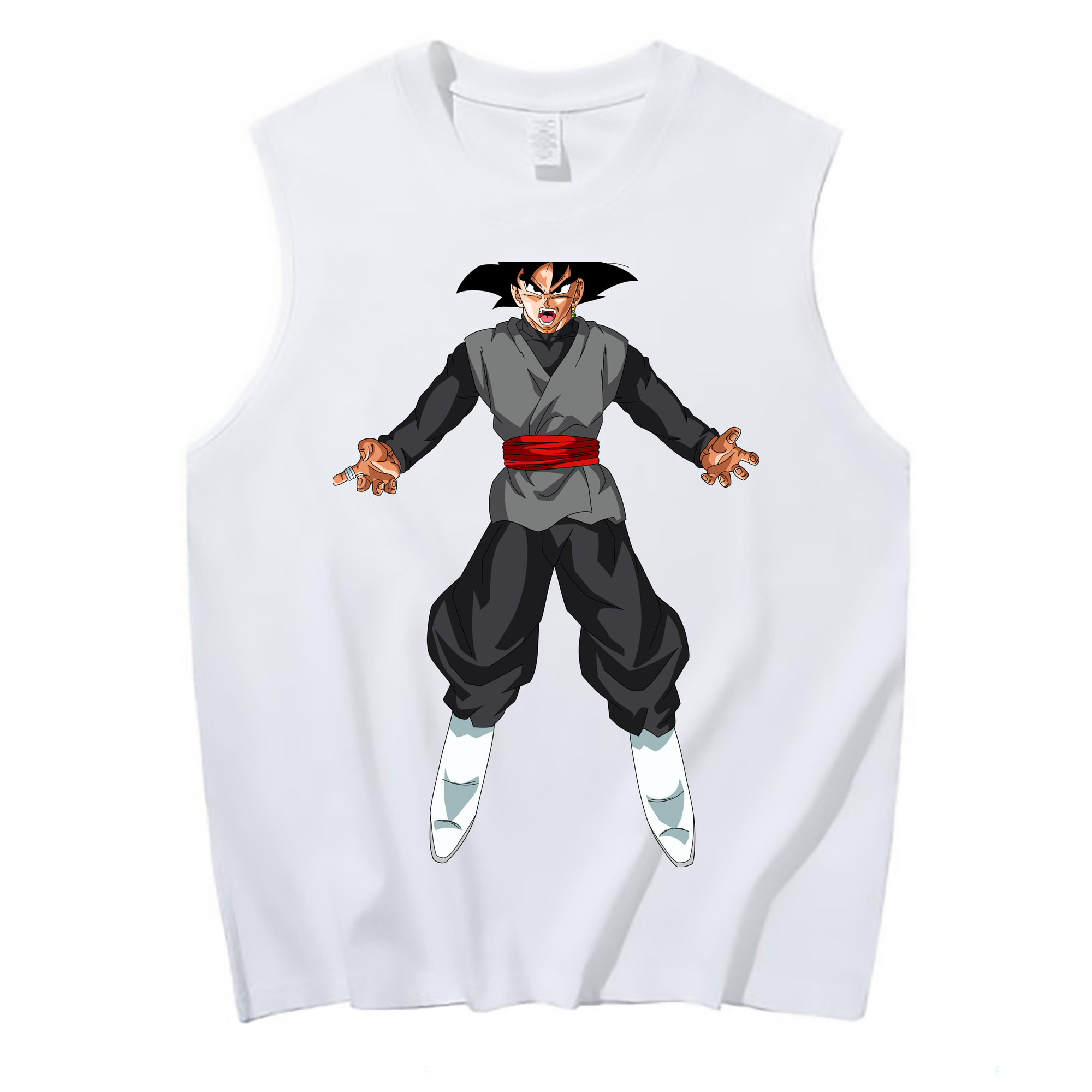 （画像用） ドラゴンボール ベジータ四世（Bejīta Yonsei）DRAGON BALL Vegeta IV コットン100％タンクトップ（フロントプリント）