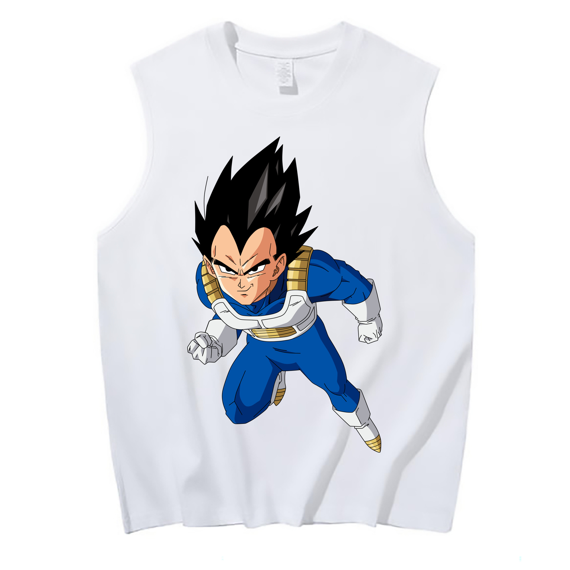 （画像用） ドラゴンボール ベジータ四世（Bejīta Yonsei）DRAGON BALL Vegeta IV コットン100％タンクトップ（フロントプリント）