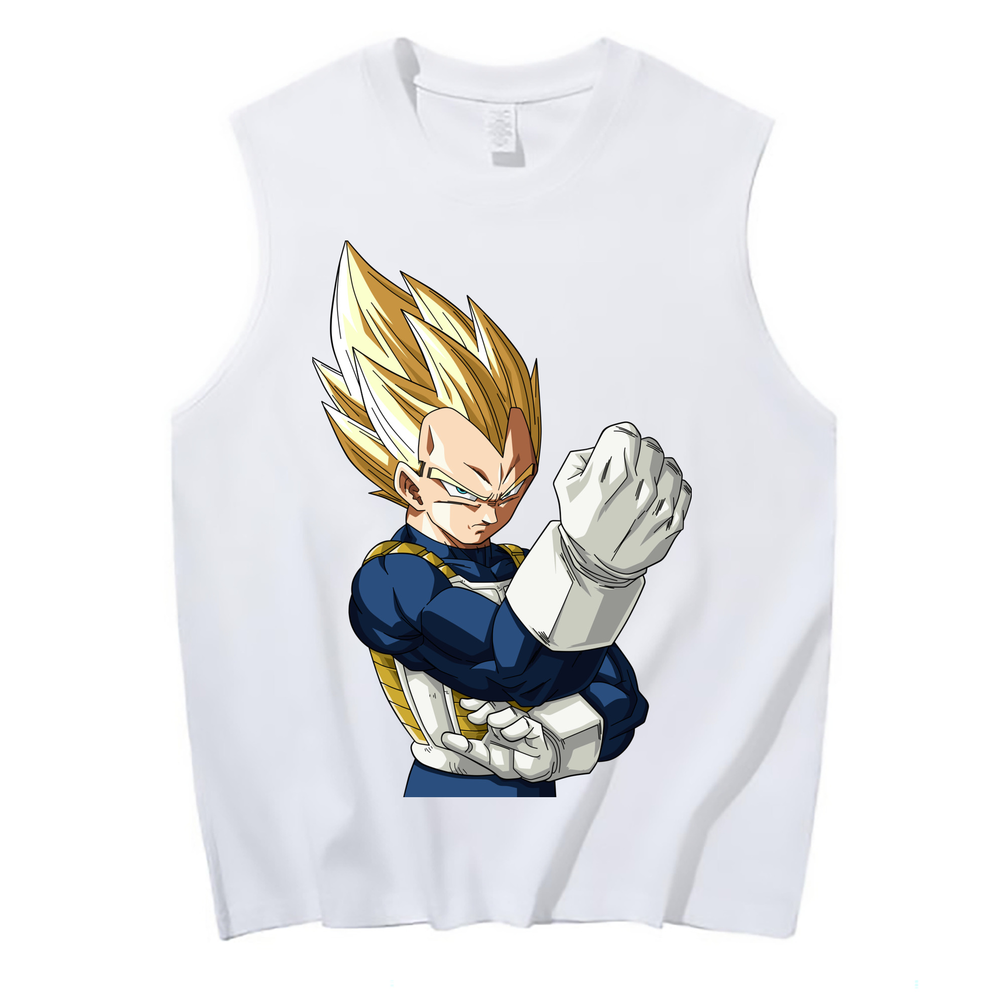 （画像用） ドラゴンボール ベジータ四世（Bejīta Yonsei）DRAGON BALL Vegeta IV コットン100％タンクトップ（フロントプリント）