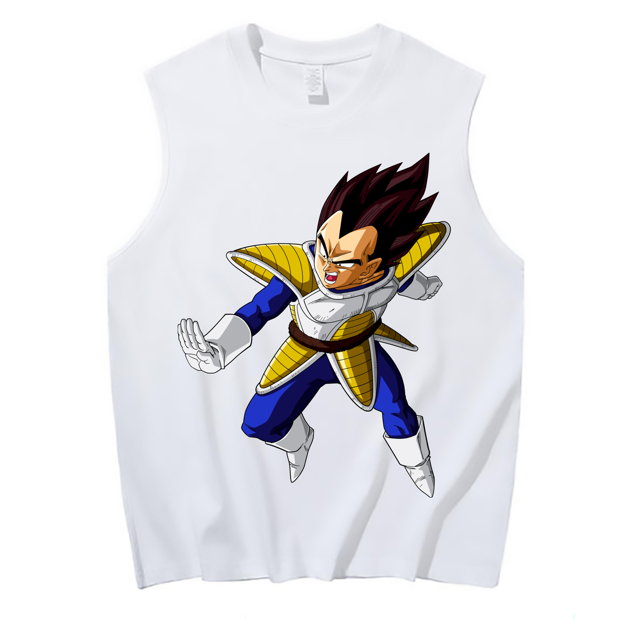 （画像用） ドラゴンボール ベジータ四世（Bejīta Yonsei）DRAGON BALL Vegeta IV コットン100％タンクトップ（フロントプリント）