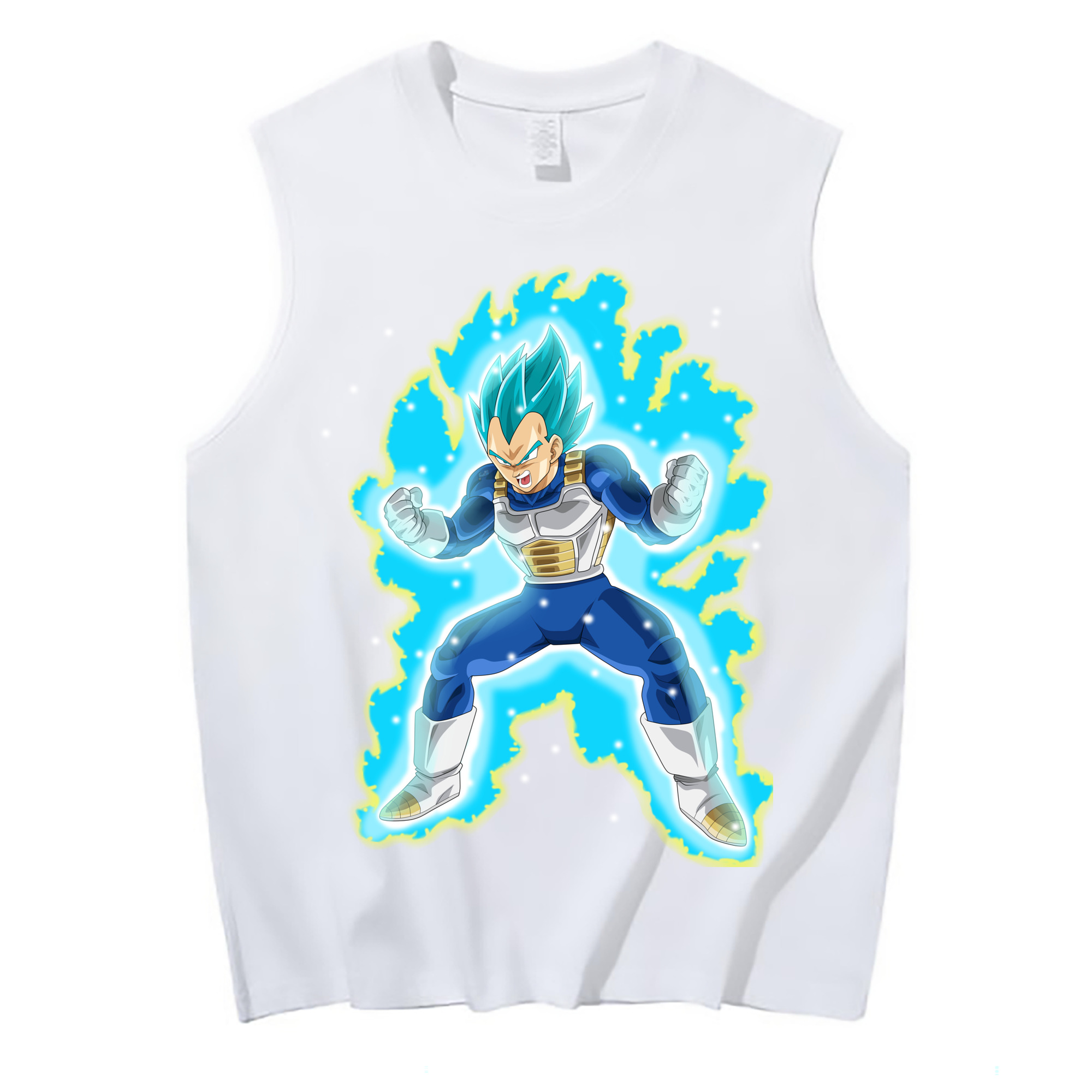（画像用） ドラゴンボール ベジータ四世（Bejīta Yonsei）DRAGON BALL Vegeta IV コットン100％タンクトップ（フロントプリント）