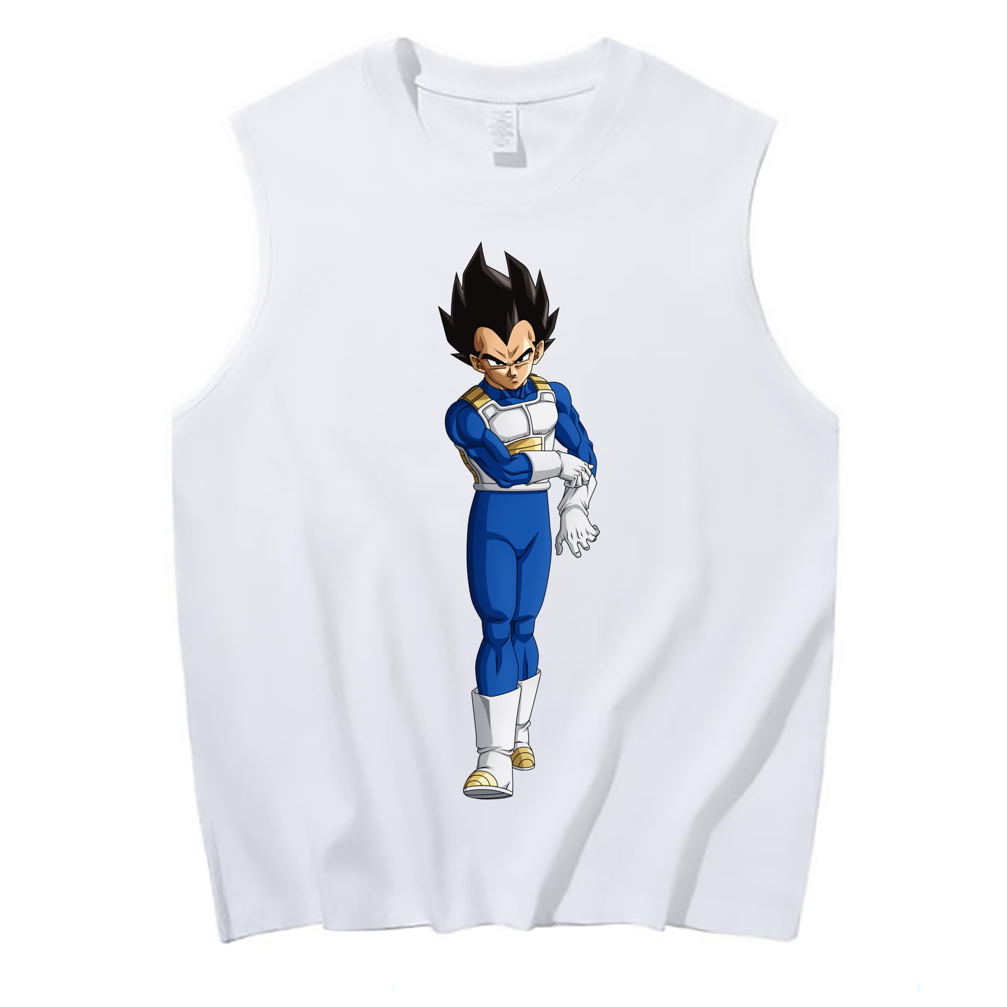 （画像用） ドラゴンボール ベジータ四世（Bejīta Yonsei）DRAGON BALL Vegeta IV コットン100％タンクトップ（フロントプリント）