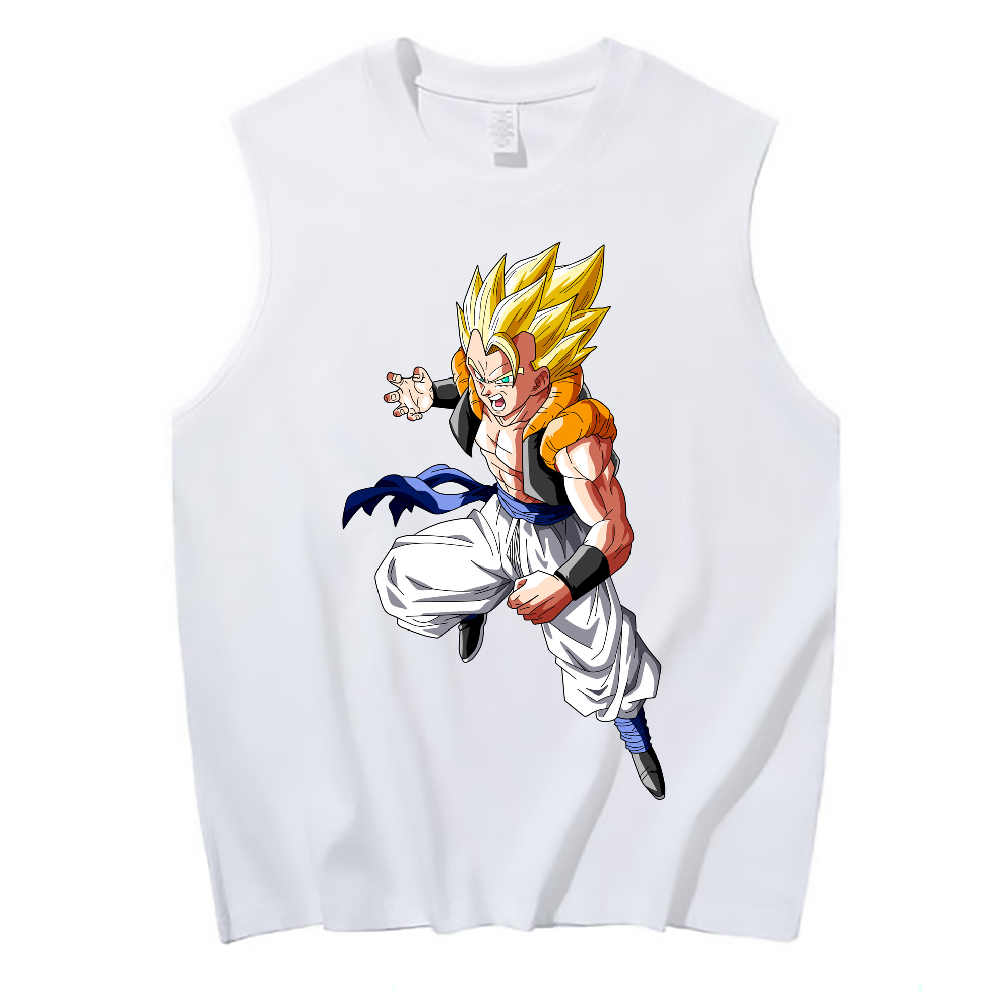 （画像用） ドラゴンボール ベジータ四世（Bejīta Yonsei）DRAGON BALL Vegeta IV コットン100％タンクトップ（フロントプリント）