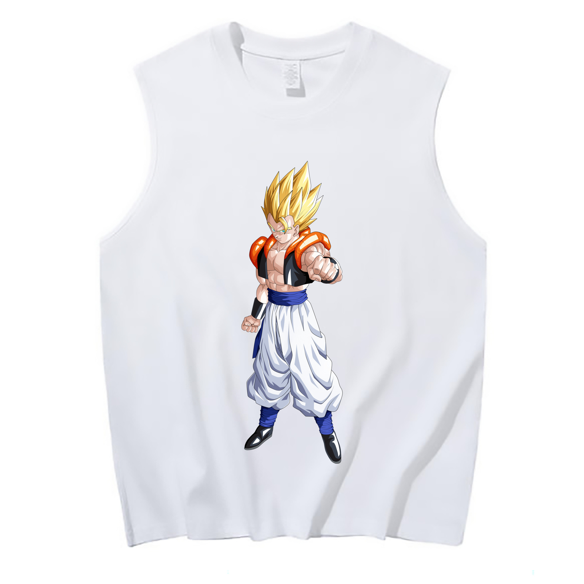 （画像用） ドラゴンボール ベジータ四世（Bejīta Yonsei）DRAGON BALL Vegeta IV コットン100％タンクトップ（フロントプリント）