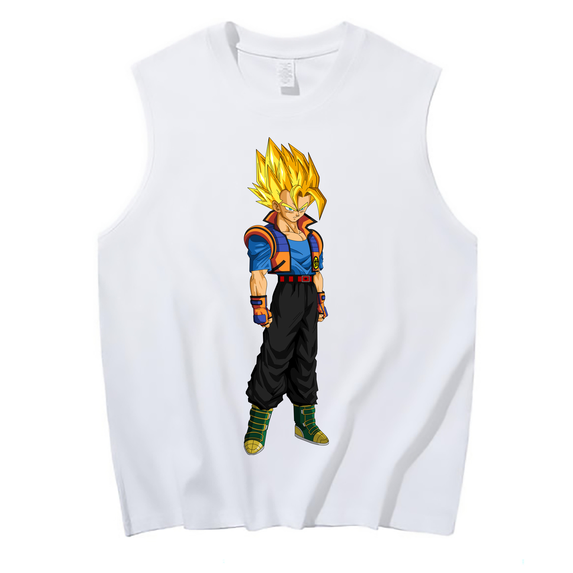 （画像用） ドラゴンボール ベジータ四世（Bejīta Yonsei）DRAGON BALL Vegeta IV コットン100％タンクトップ（フロントプリント）