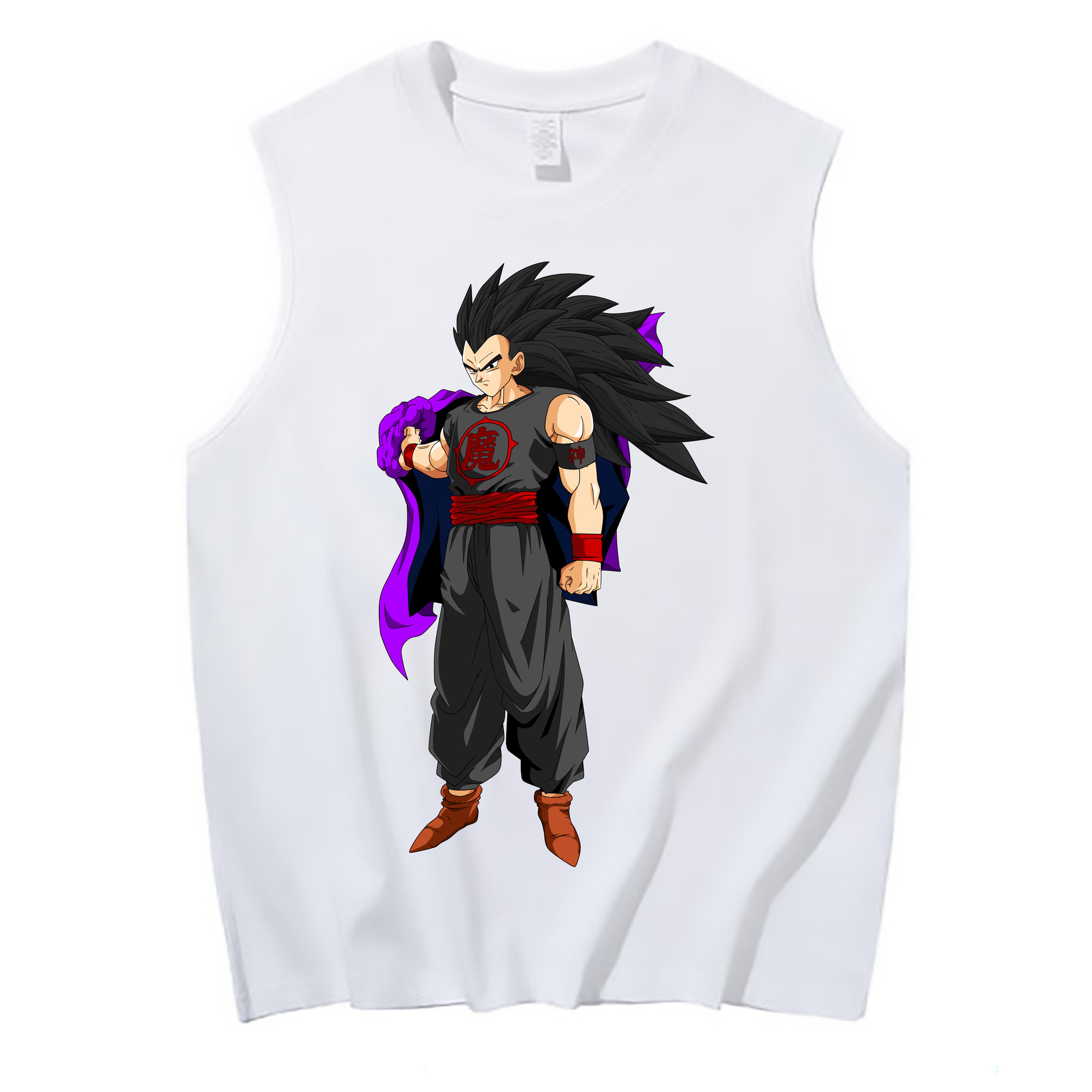 （画像用） ドラゴンボール ベジータ四世（Bejīta Yonsei）DRAGON BALL Vegeta IV コットン100％タンクトップ（フロントプリント）