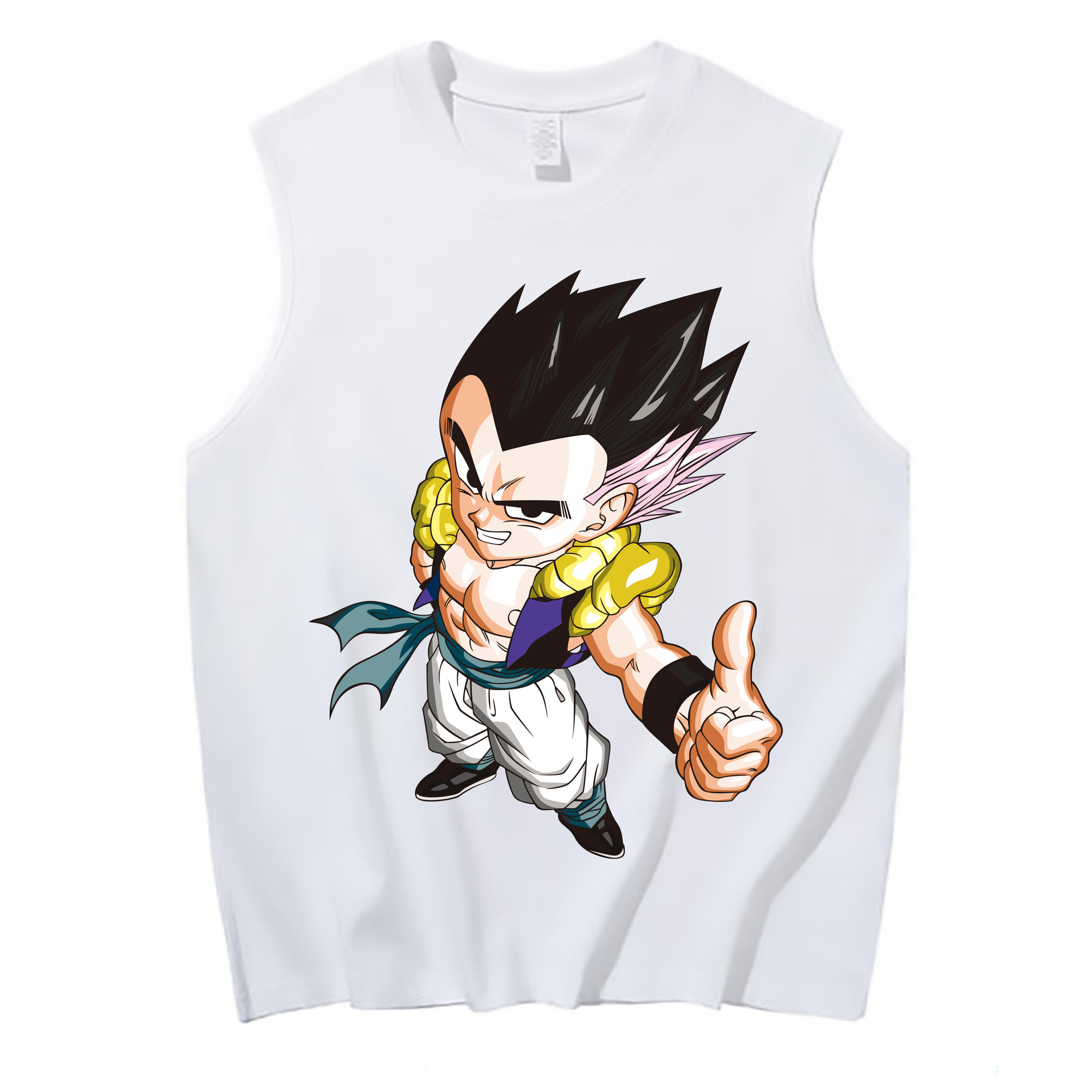 （画像用） ドラゴンボール ベジータ四世（Bejīta Yonsei）DRAGON BALL Vegeta IV コットン100％タンクトップ（フロントプリント）