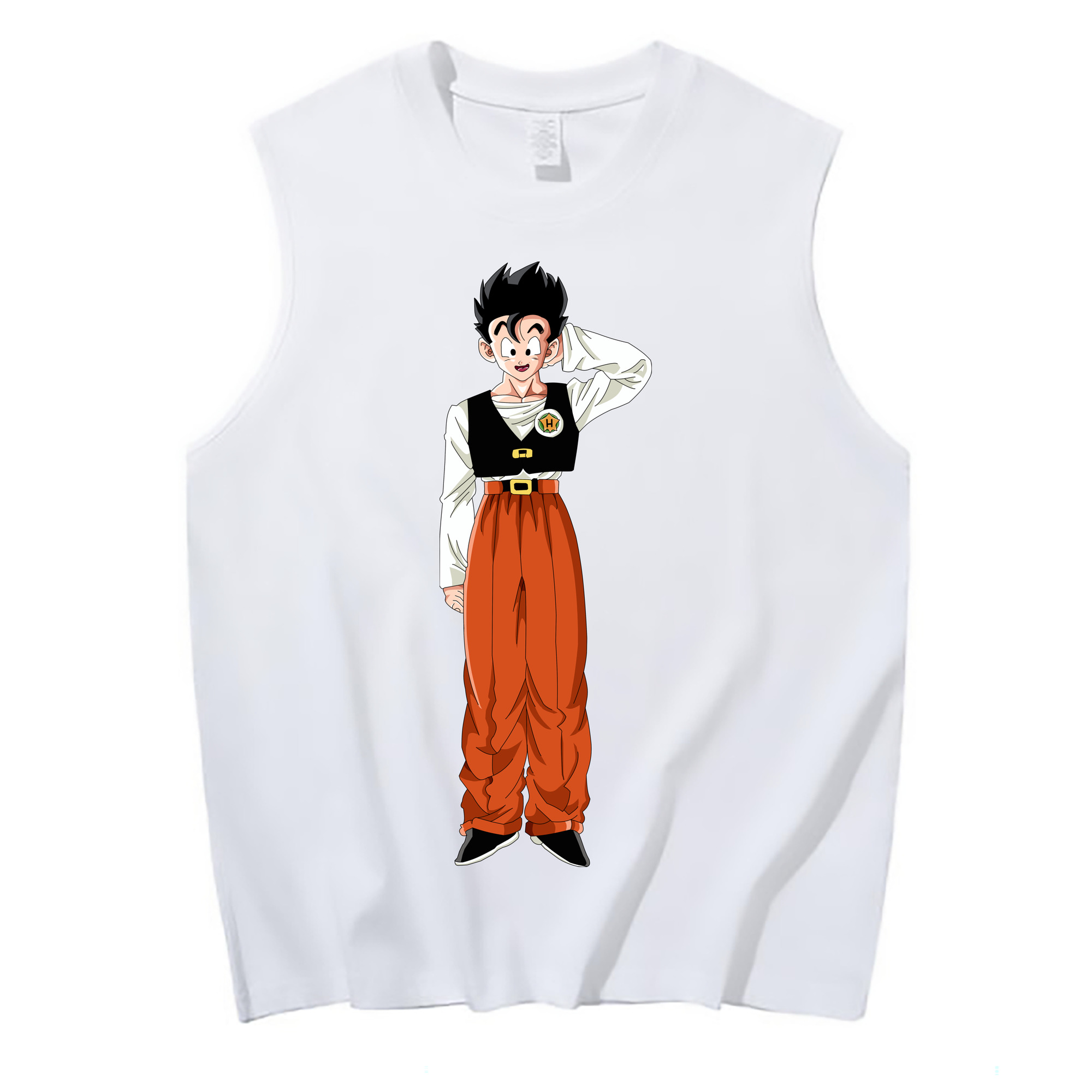 （画像用） ドラゴンボール 孫 悟飯（そんごはん）DRAGON BALL Son Gohan コットン100％タンクトップ（フロントプリント）