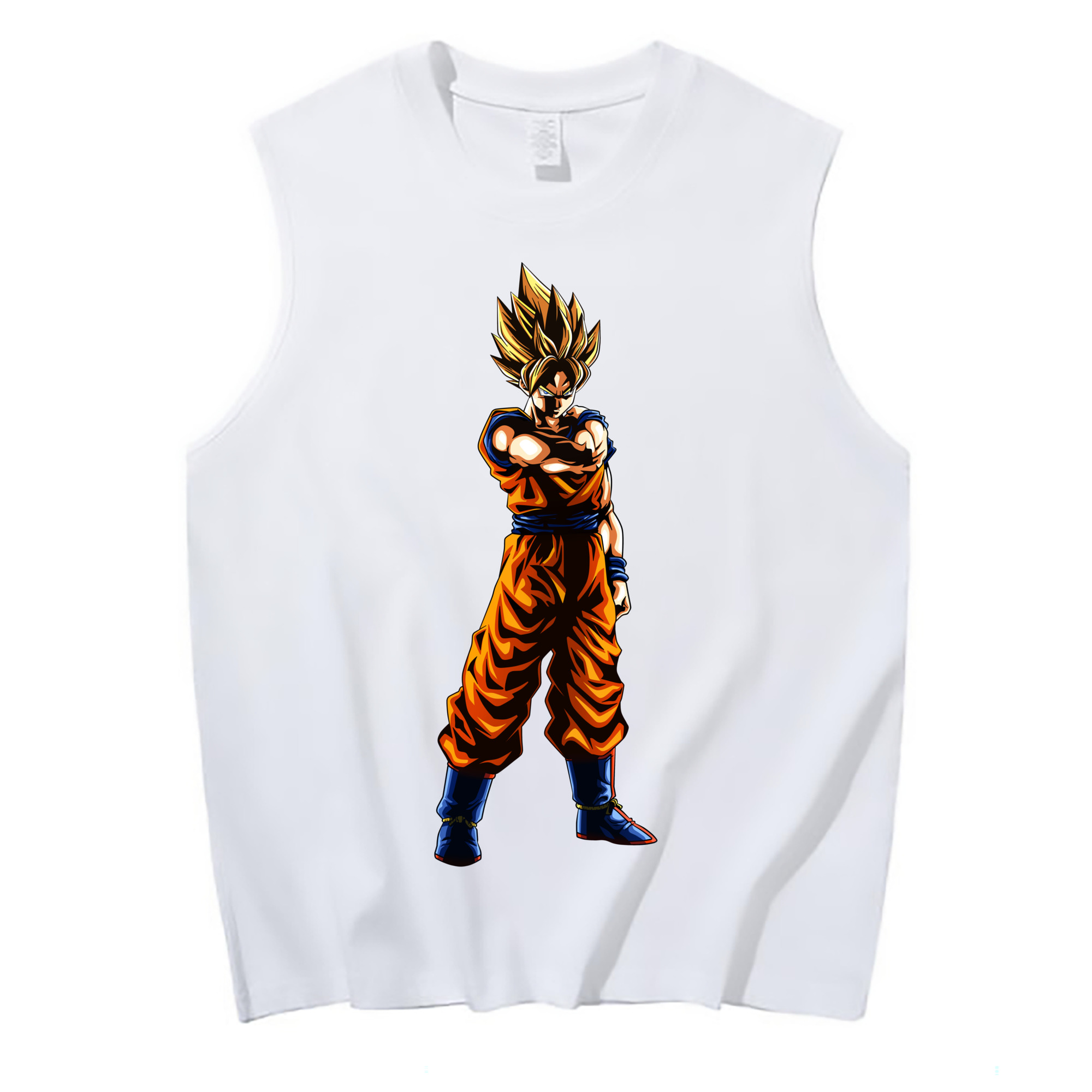 （画像用） ドラゴンボール 孫 悟飯（そんごはん）DRAGON BALL Son Gohan コットン100％タンクトップ（フロントプリント）