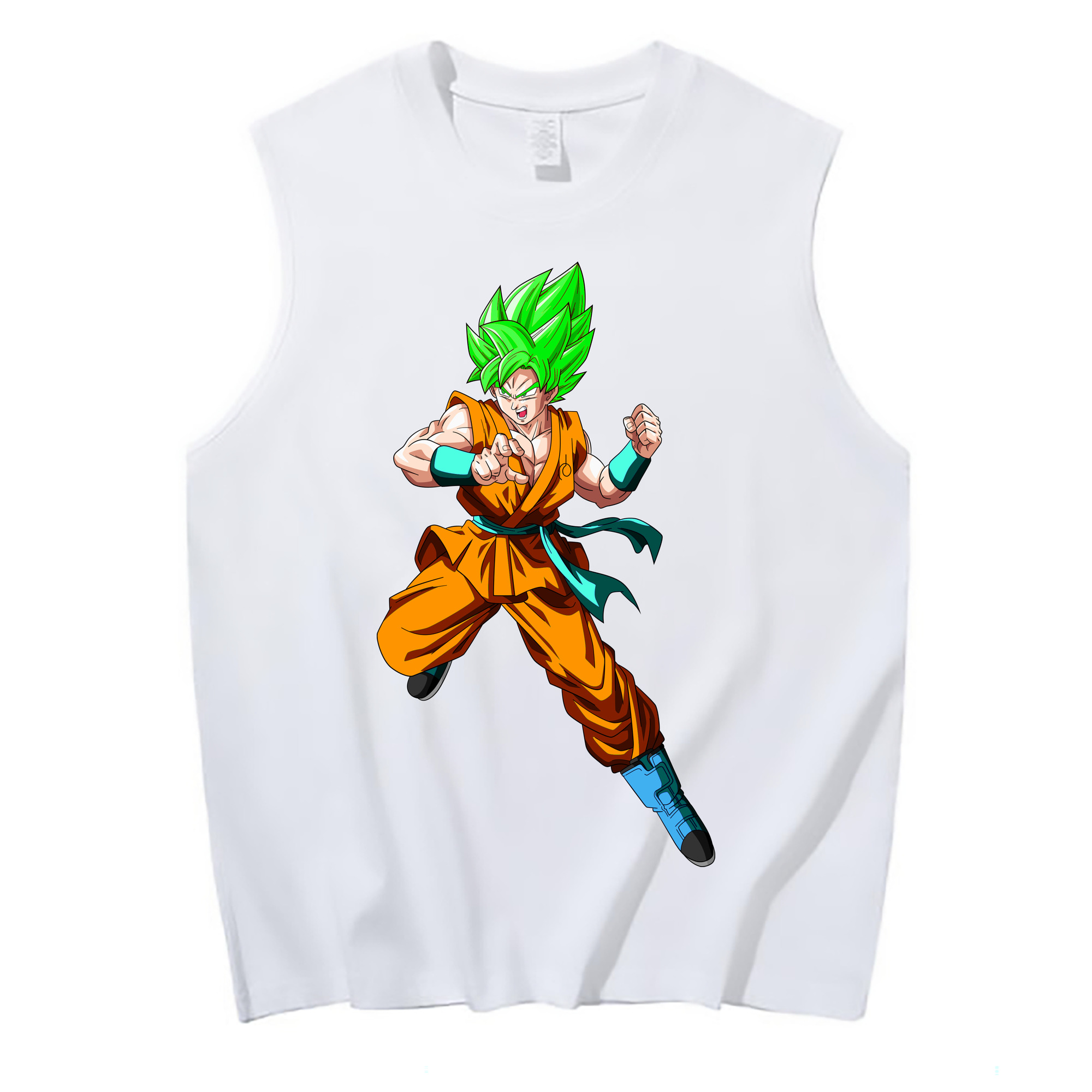 （画像用） ドラゴンボール 孫 悟飯（そんごはん）DRAGON BALL Son Gohan コットン100％タンクトップ（フロントプリント）