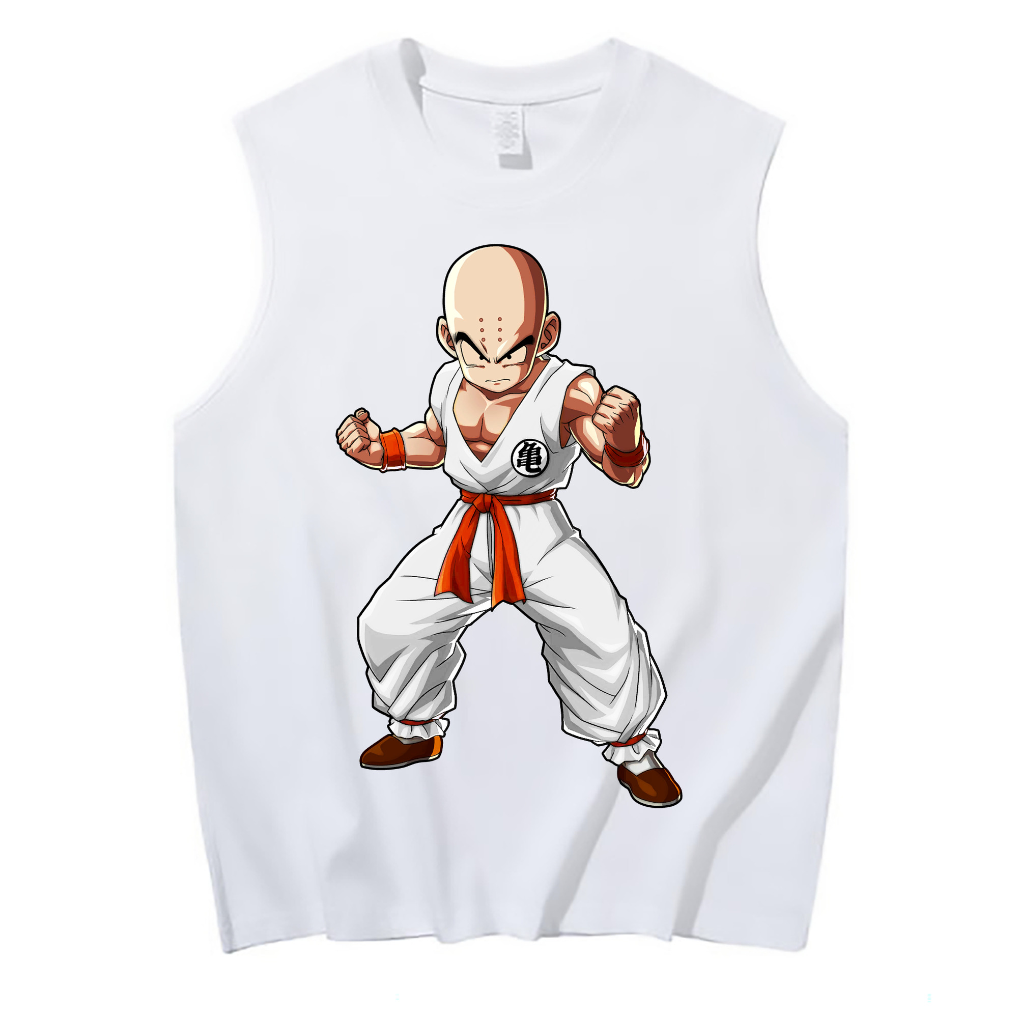 （画像用） ドラゴンボール クリリン DRAGON BALL krillin コットン100％タンクトップ（フロントプリント）
