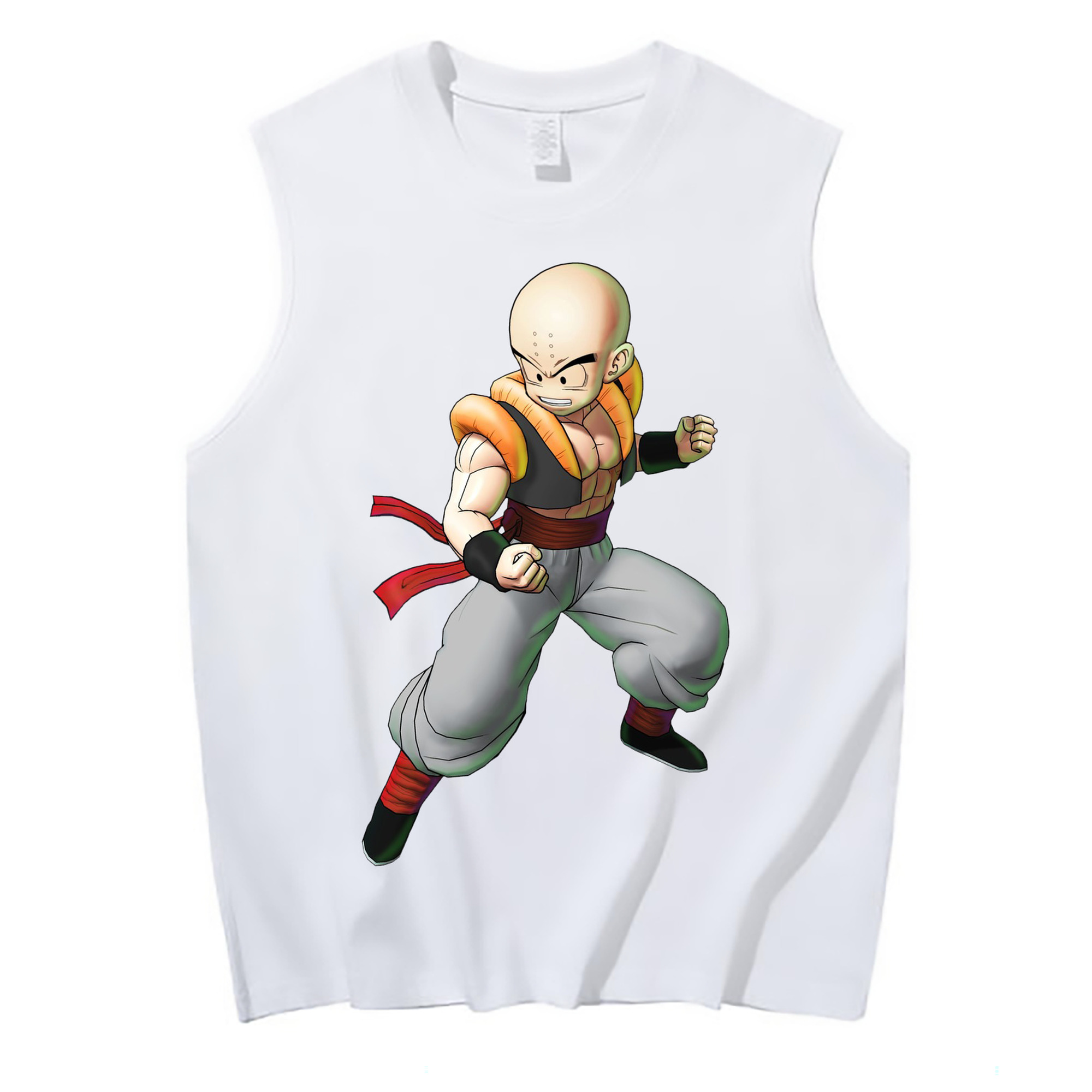（画像用） ドラゴンボール クリリン DRAGON BALL krillin コットン100％タンクトップ（フロントプリント）