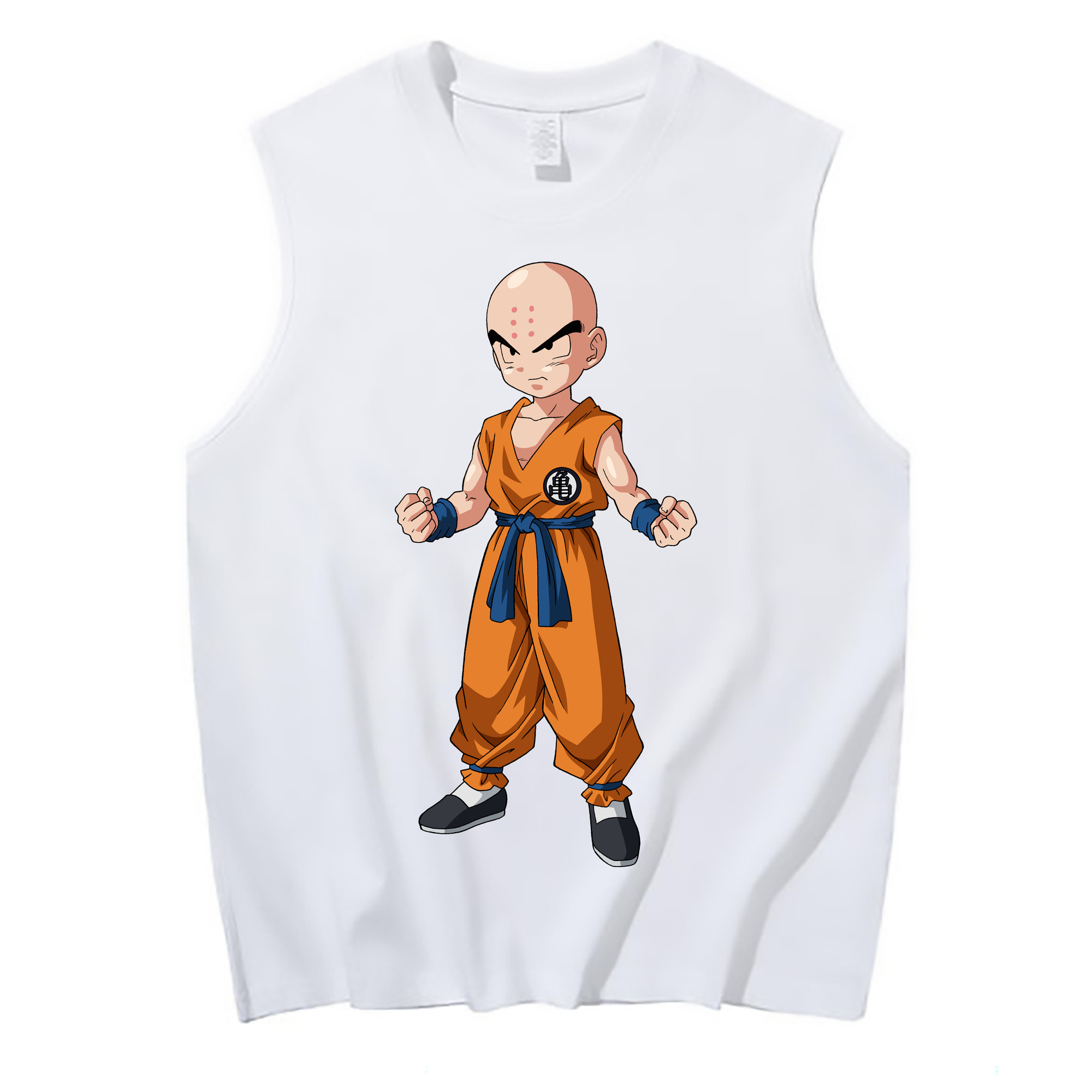 （画像用） ドラゴンボール クリリン DRAGON BALL krillin コットン100％タンクトップ（フロントプリント）